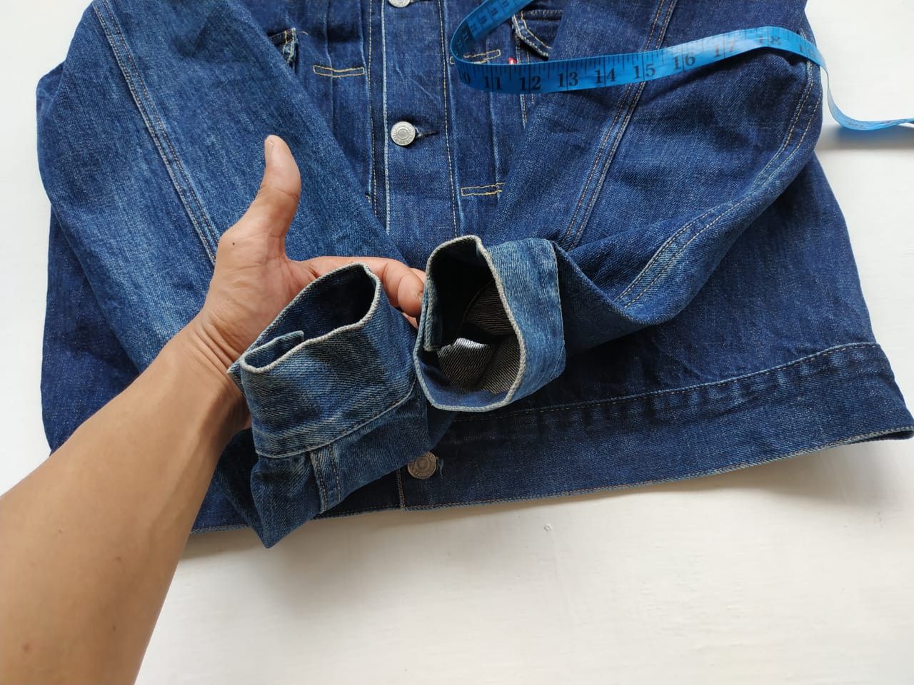 Levi's Fit S to M, 822 Stamp Button (USA Made) Type 2 Denim Jacket Size US S / EU 44-46 / 1 - 17 Thumbnail