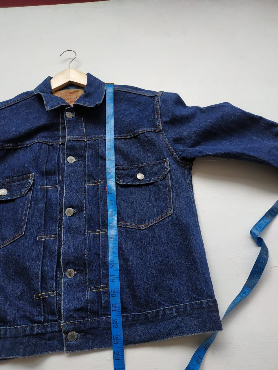 Levi's Fit S to M, 822 Stamp Button (USA Made) Type 2 Denim Jacket Size US S / EU 44-46 / 1 - 8 Thumbnail