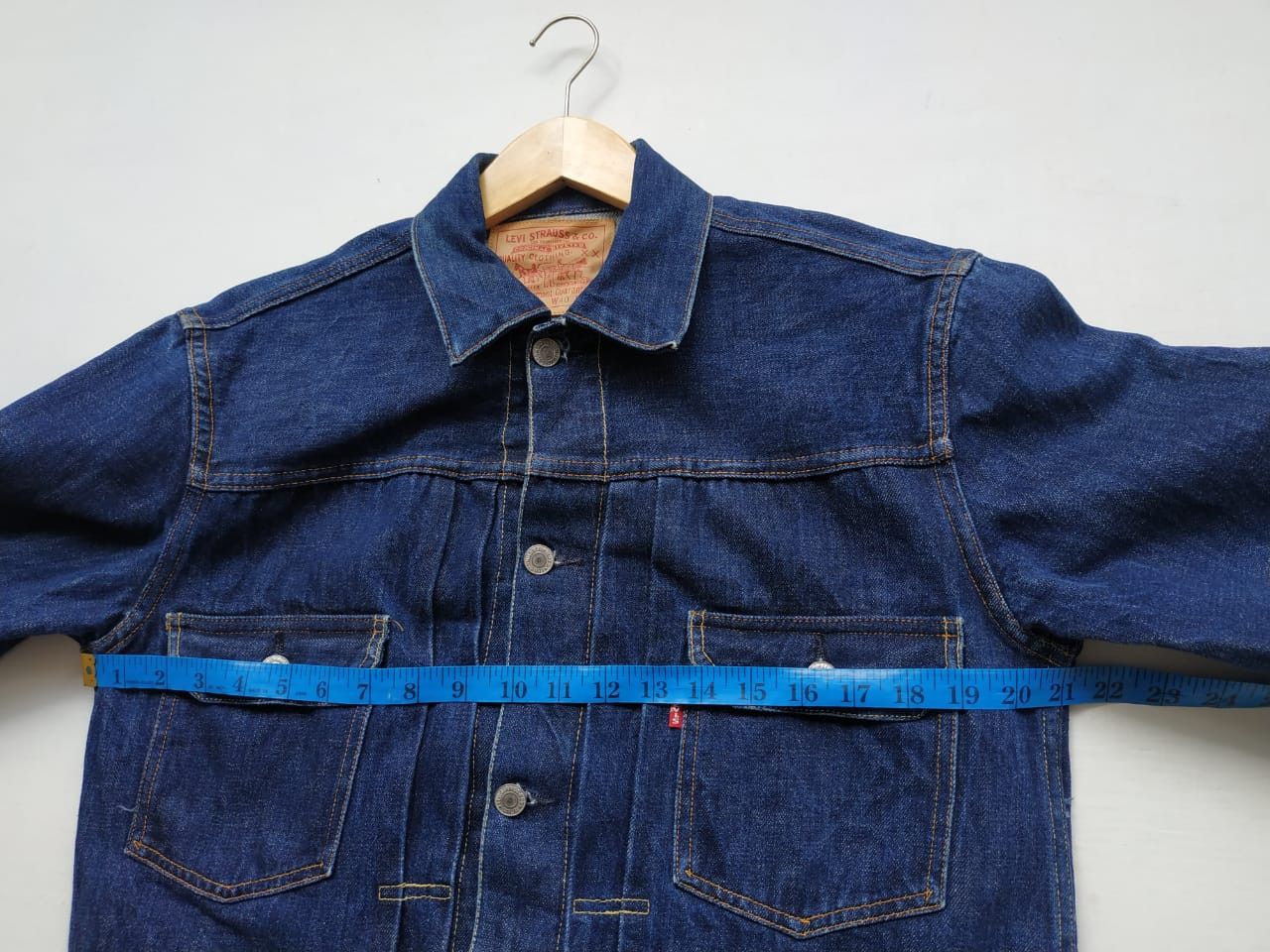 Levi's Fit S to M, 822 Stamp Button (USA Made) Type 2 Denim Jacket Size US S / EU 44-46 / 1 - 7 Thumbnail