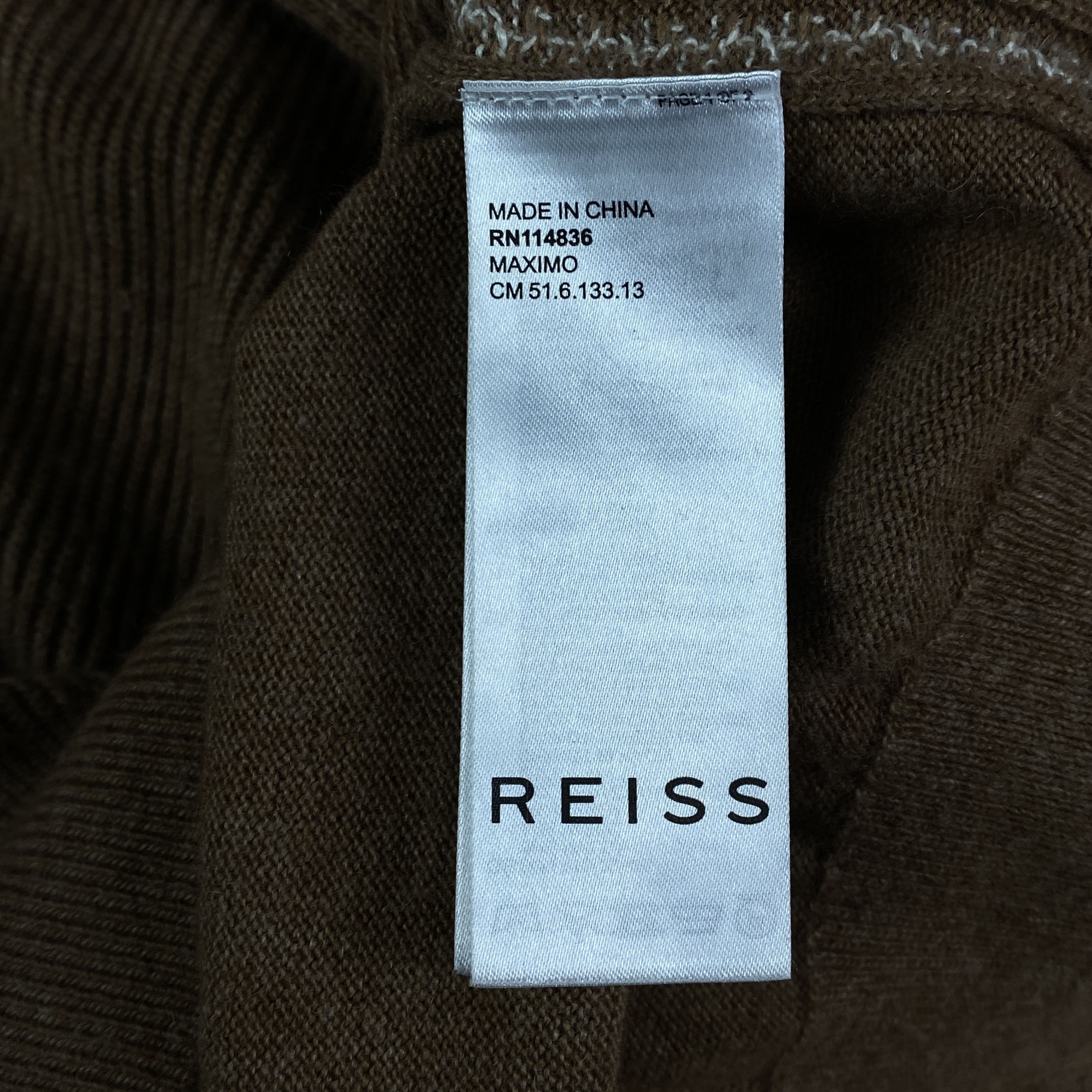 Reiss Men’s Wool Jumper Sweater Reiss Size M Size US M / EU 48-50 / 2 - 5 Thumbnail
