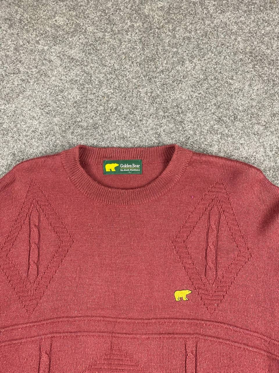 Golden Bear vintage golden bear knitted sweatshirt nice design Size US L / EU 52-54 / 3 - 2 Thumbnail
