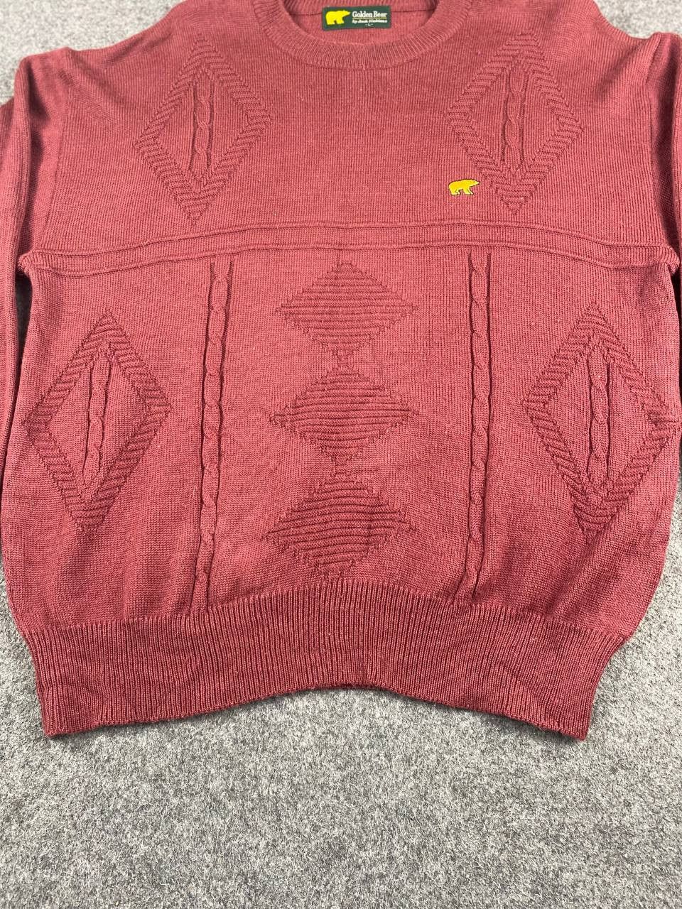 Golden Bear vintage golden bear knitted sweatshirt nice design Size US L / EU 52-54 / 3 - 3 Thumbnail