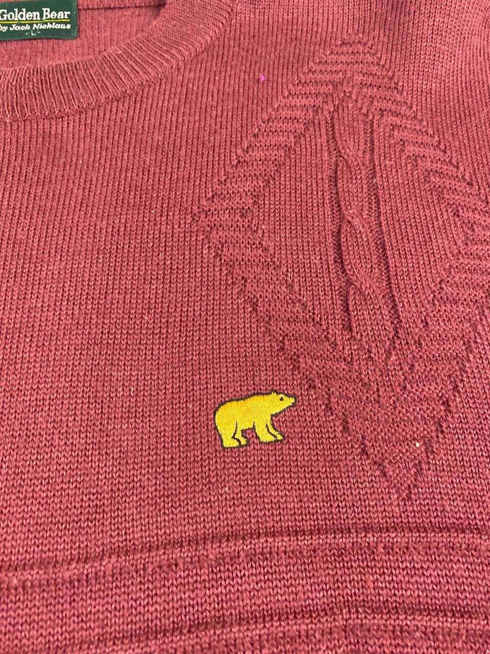 Golden Bear vintage golden bear knitted sweatshirt nice design Size US L / EU 52-54 / 3 - 4 Thumbnail