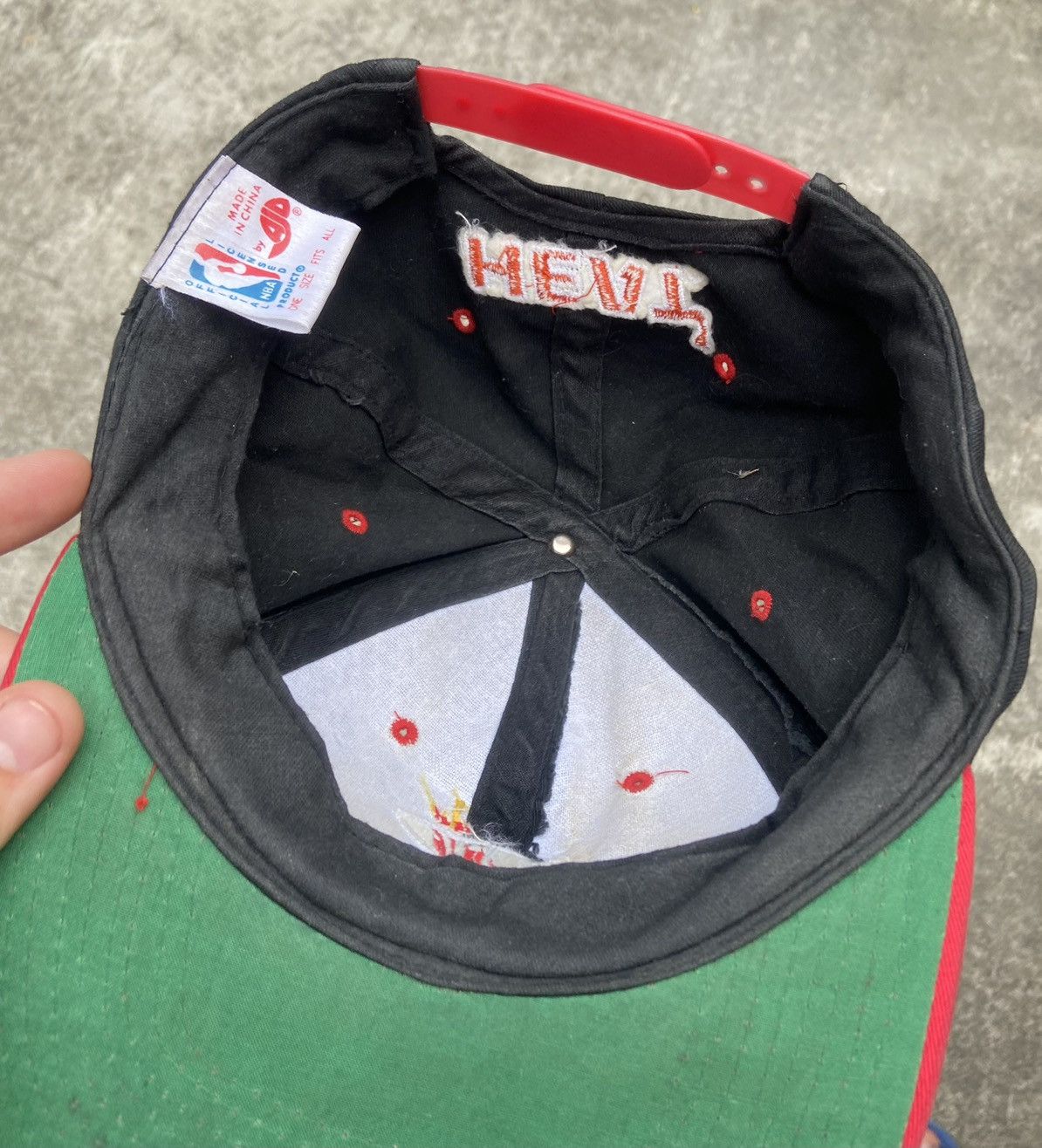 NBA × Vintage Vintage Miami Heat cap NBA Streetwear rare casual fan logo Size ONE SIZE - 5 Thumbnail