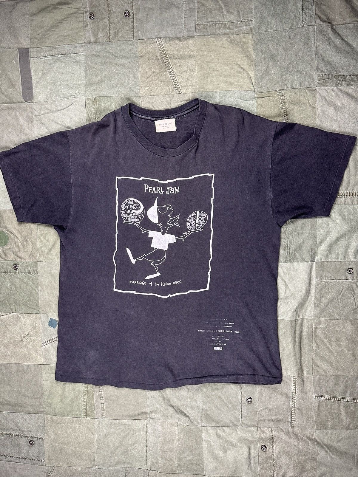 image of Fear Of God Resurrected Pearl Jam Tee in Black, Men's (Size Large)