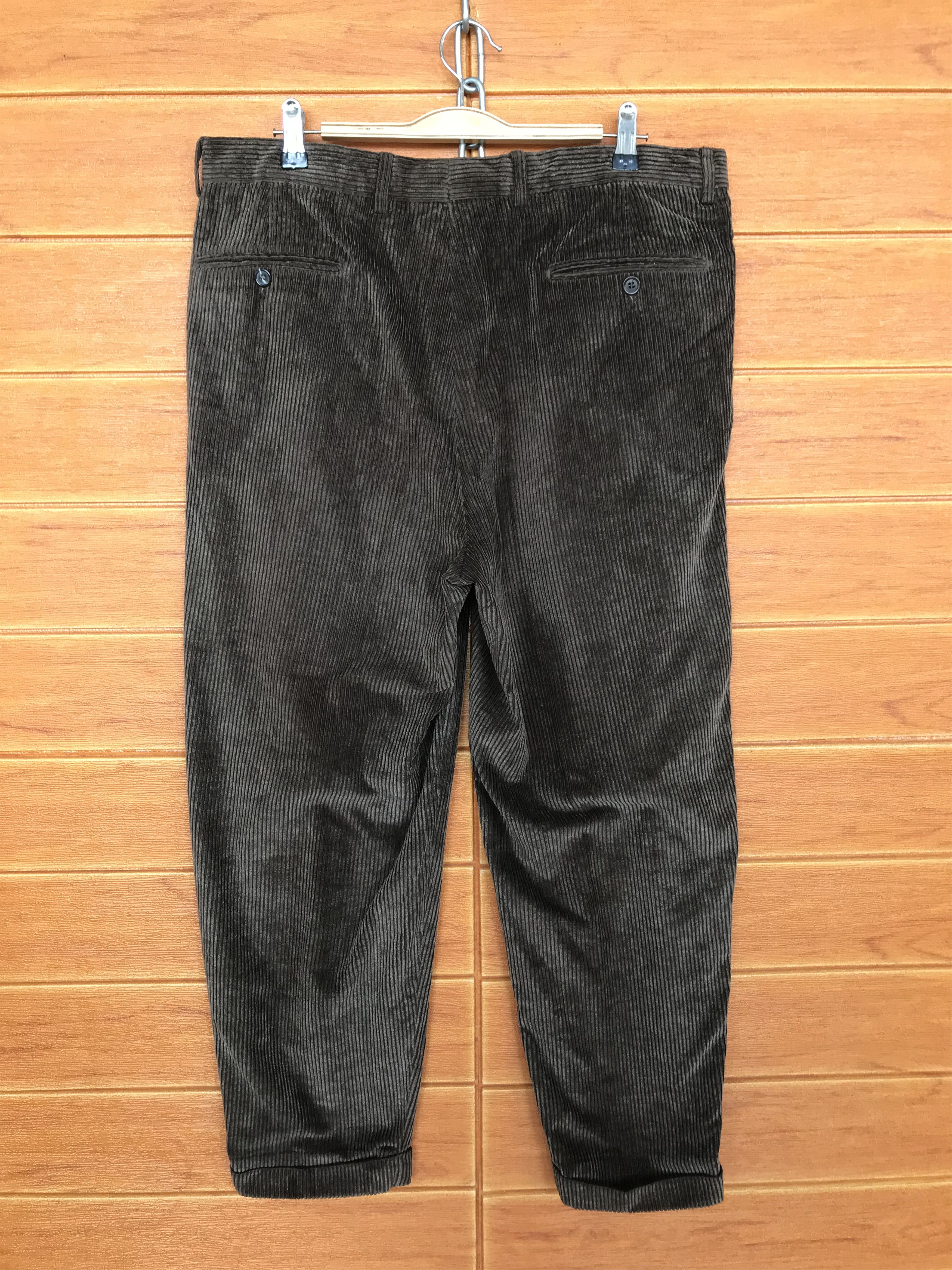 Ermenegildo Zegna Vintage 90s Ermenegildo Zegna Baggy Ballon Corduroy Pants Size US 36 / EU 52 - 8 Thumbnail