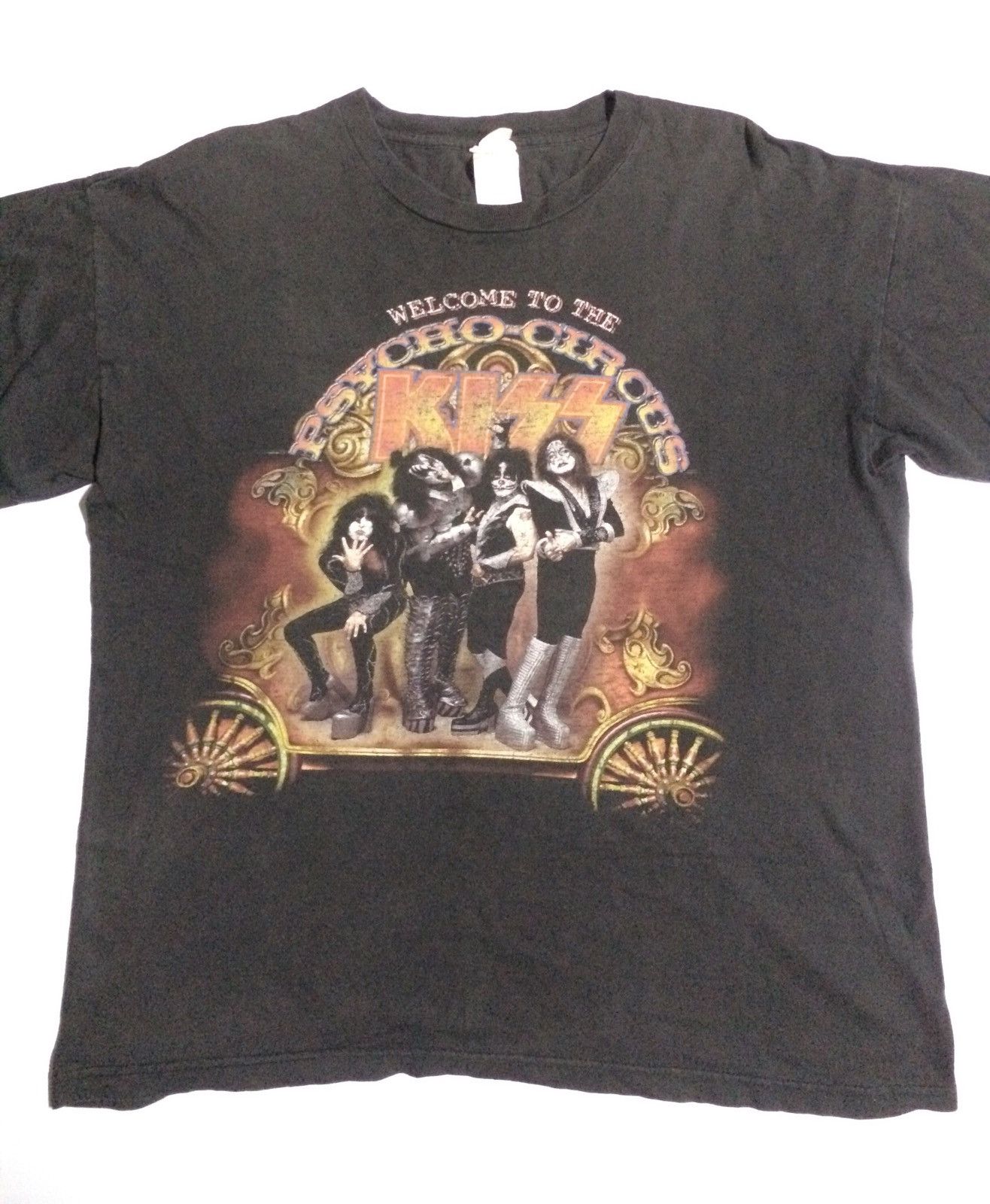 Band Tees × KISS × Vintage KISS Psycho Circus Rock Band Sunfaded Tshirt Size US L / EU 52-54 / 3 - 1 Thumbnail