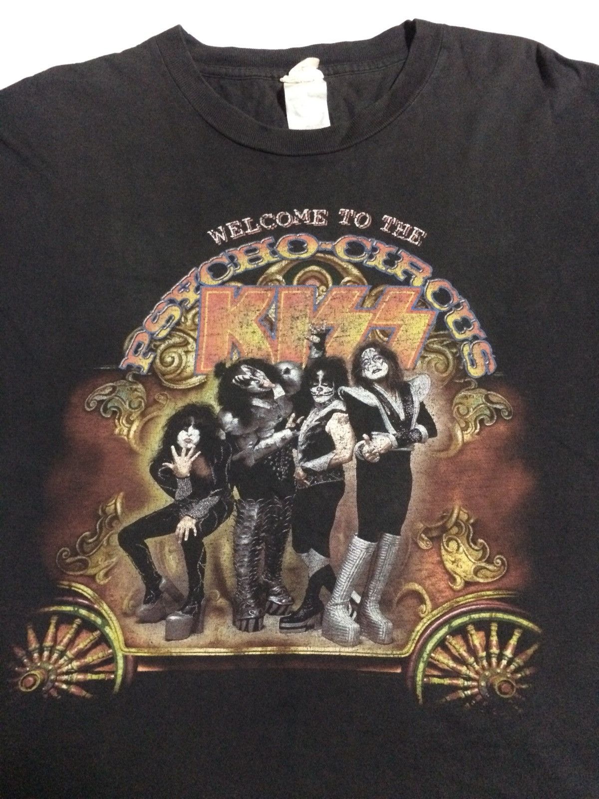 Band Tees × KISS × Vintage KISS Psycho Circus Rock Band Sunfaded Tshirt Size US L / EU 52-54 / 3 - 2 Thumbnail