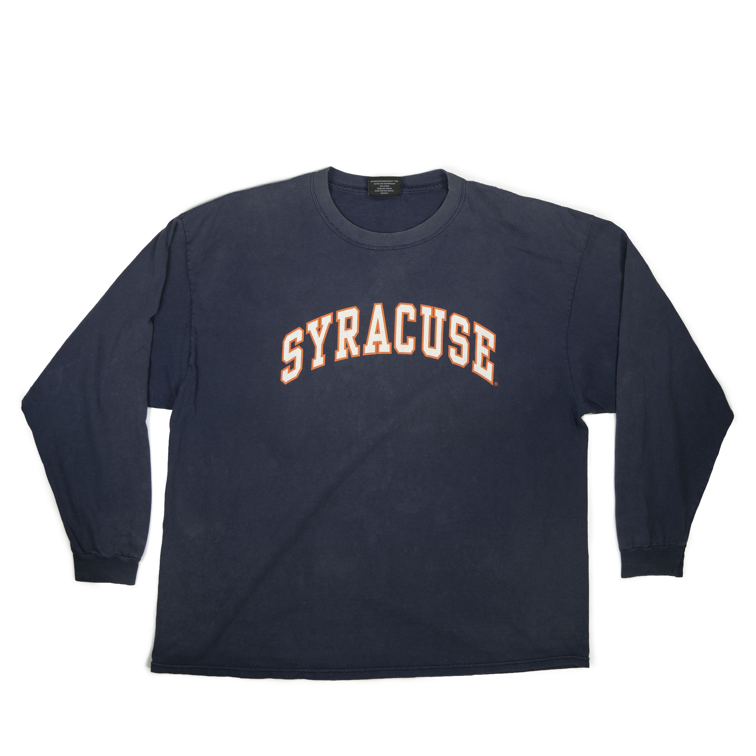 Vintage Vintage Faded Syracuse University Long Sleeve Tee Shirt Size US XXL / EU 58 / 5 - 1 Thumbnail
