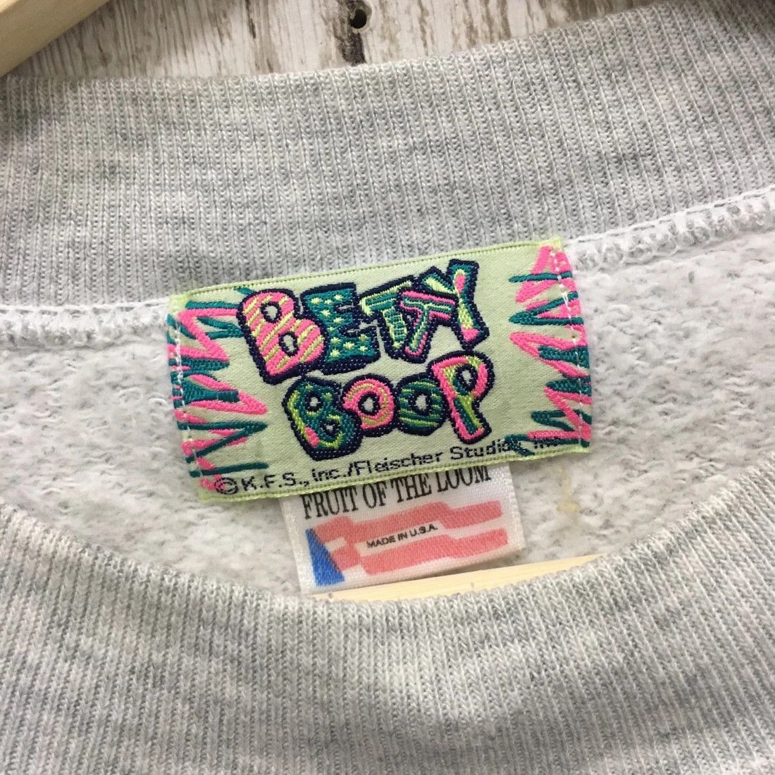 Cartoon Network × Disney × Vintage Rare Vintage 90s Betty Boop Overprints Sweatshirt Size US L / EU 52-54 / 3 - 5 Thumbnail