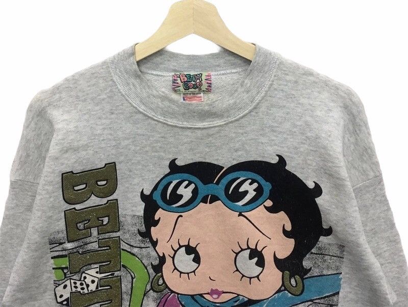 Cartoon Network × Disney × Vintage Rare Vintage 90s Betty Boop Overprints Sweatshirt Size US L / EU 52-54 / 3 - 2 Thumbnail