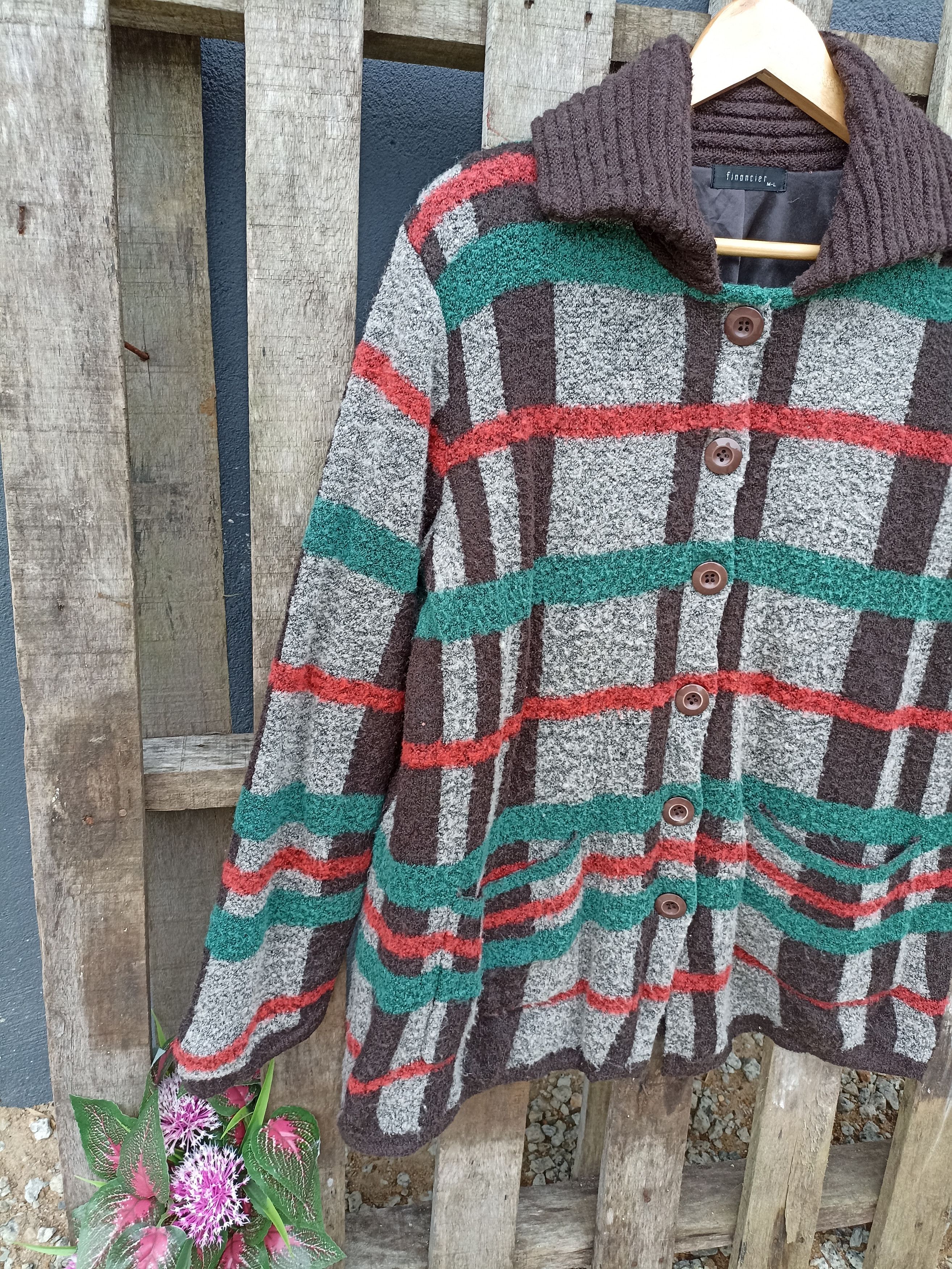 Japanese Brand Japanese brand Financier Fleece Cardigan Sweater Collar Size US M / EU 48-50 / 2 - 3 Thumbnail