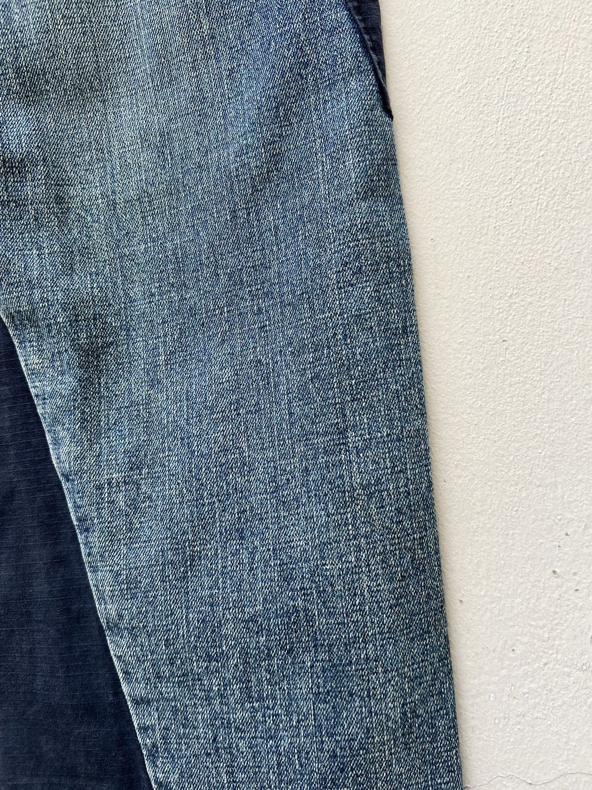 Vintage Vintage OSMOSIS Drawstring Ripped Hybrid Cargo Denim Pant Size US 30 / EU 46 - 15 Thumbnail