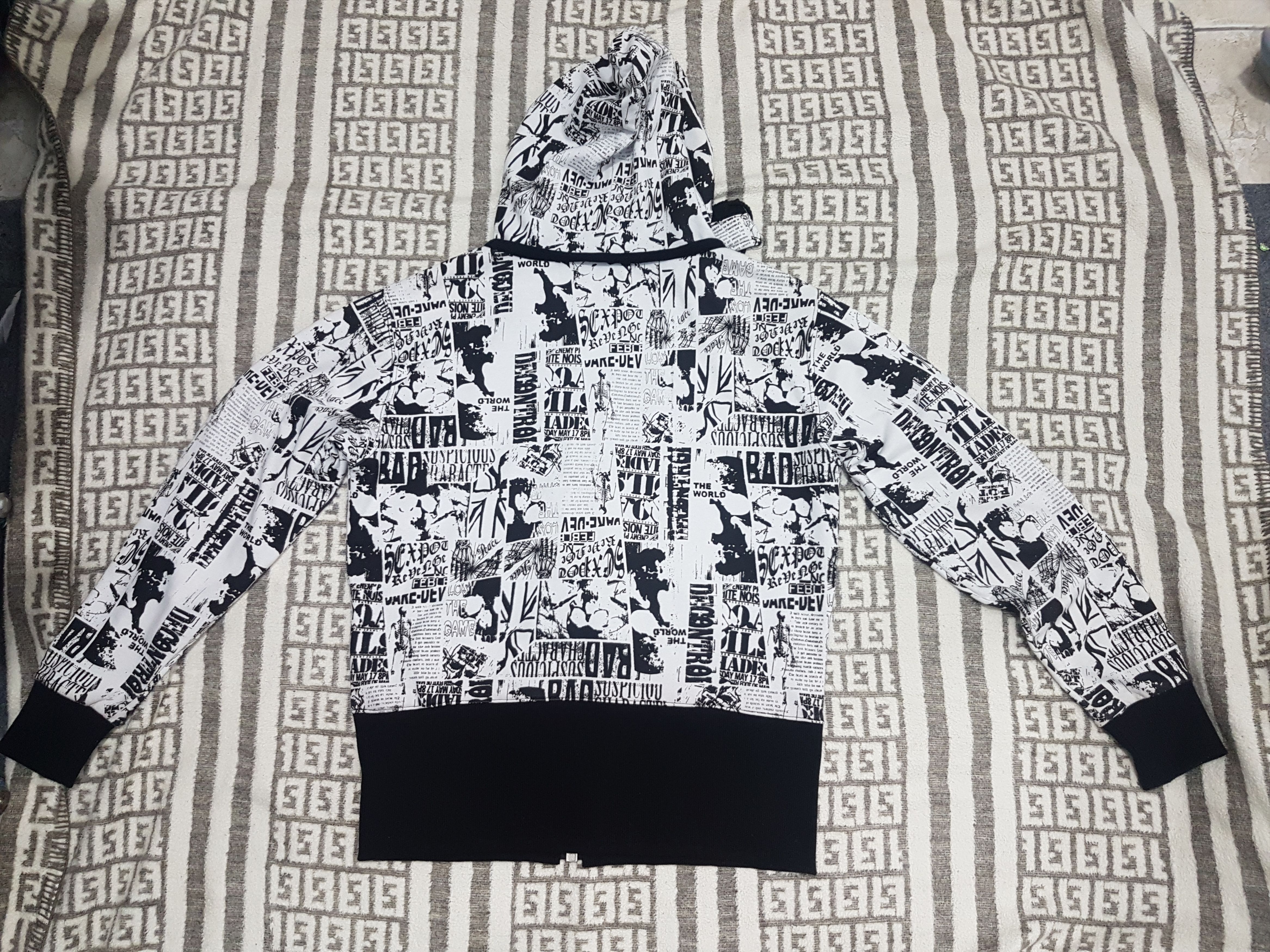 Japanese Brand Fit S to M, Sex Pot Revenge Magazine Pattern Zip Hoodie Size US M / EU 48-50 / 2 - 13 Thumbnail
