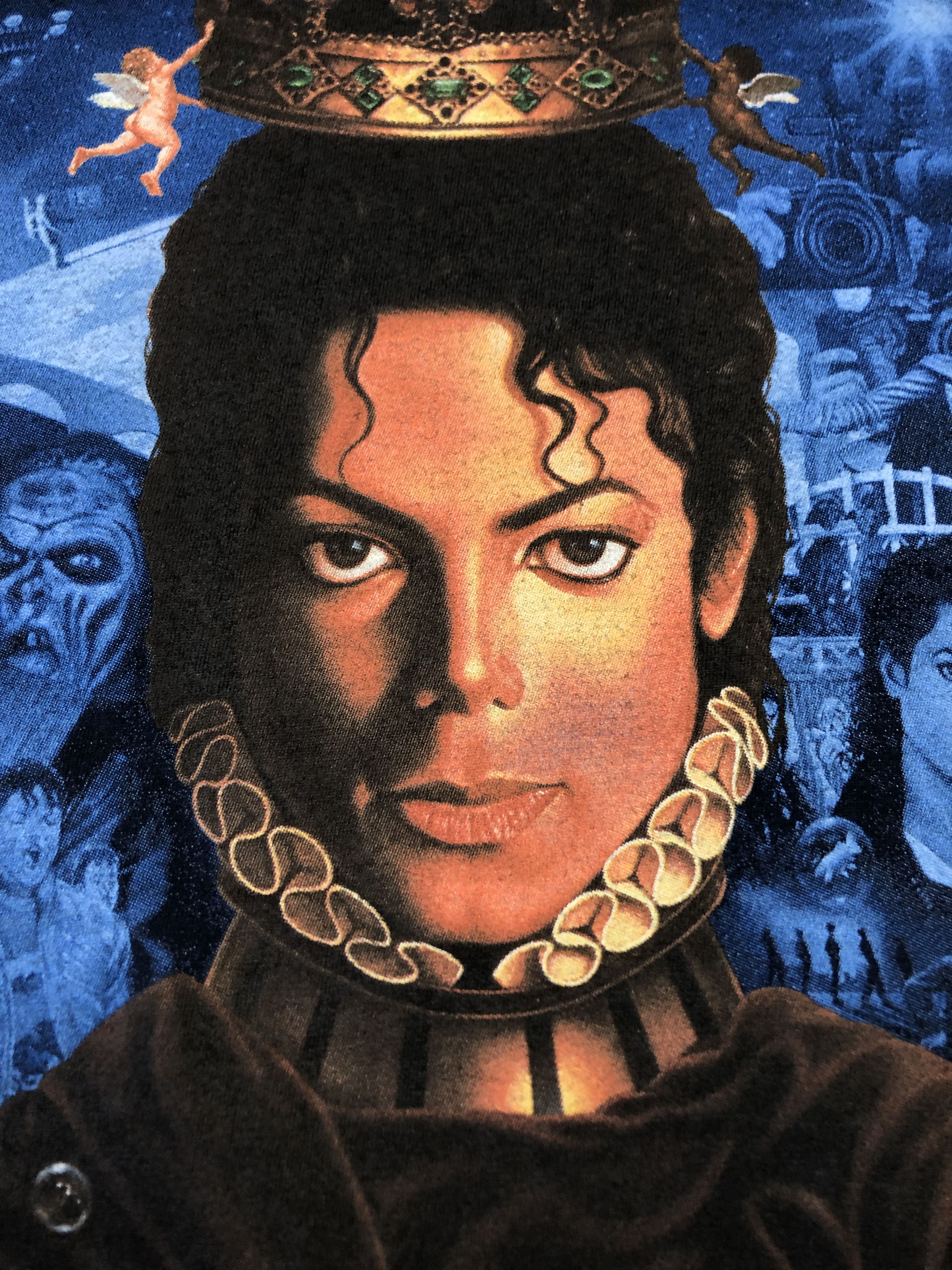 Band Tees × Michael Jackson × Vintage Michael Jackson Tee Rare Shirt Band Y2K Drill Hype Size US S / EU 44-46 / 1 - 4 Thumbnail