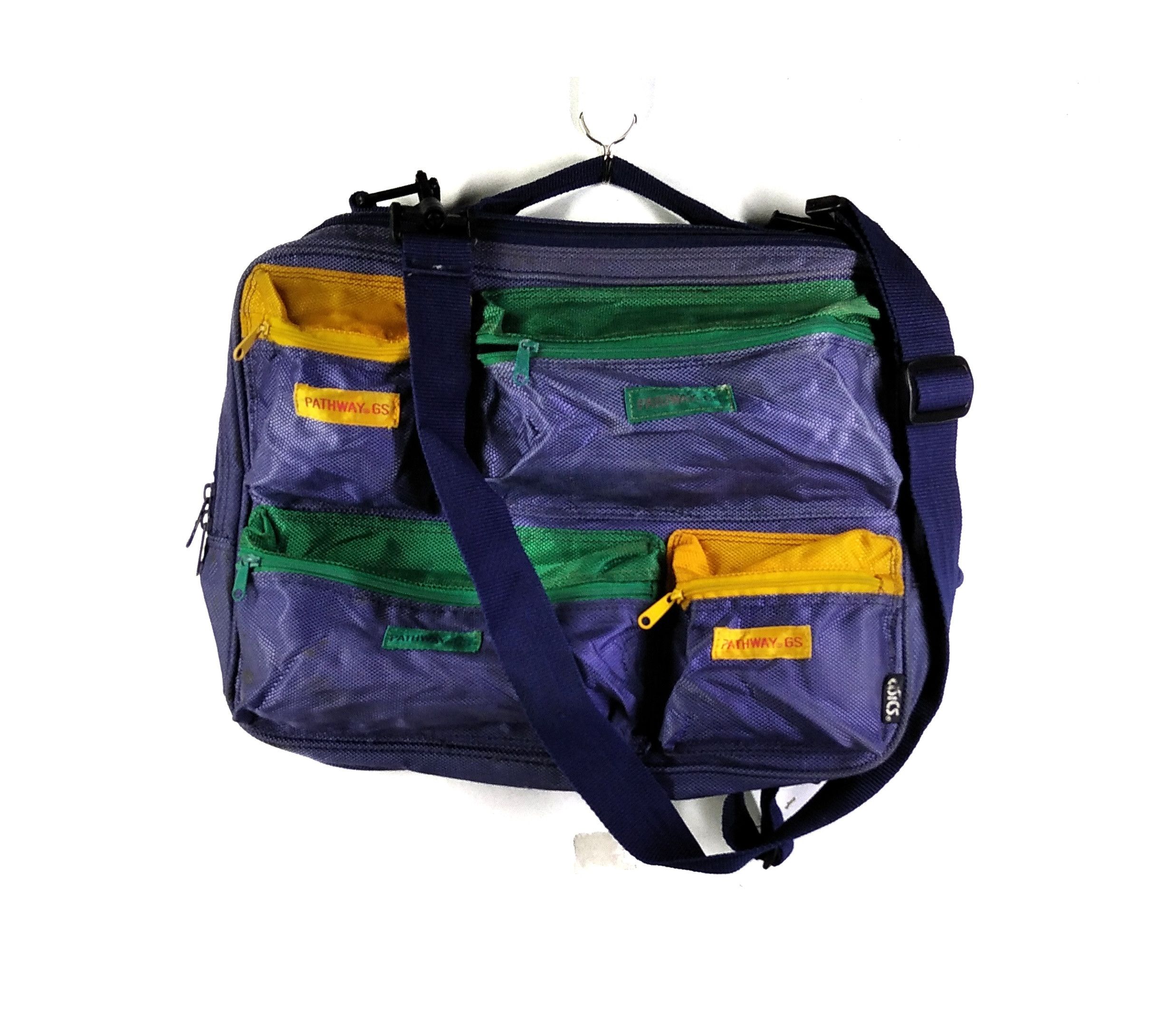 Asics × Colours × Vintage Vintage90's Asics Messenger/Laptop Carrier Two Way Bag Size ONE SIZE - 1 Thumbnail