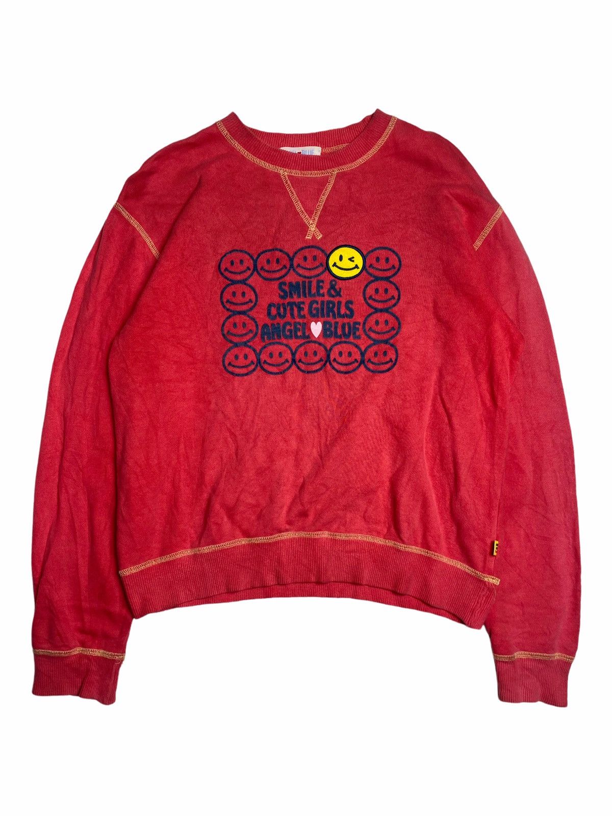 ☠️NEEDGONE☠️1990s Angel Blue - Smile & Cute Girls Sweatshirt
