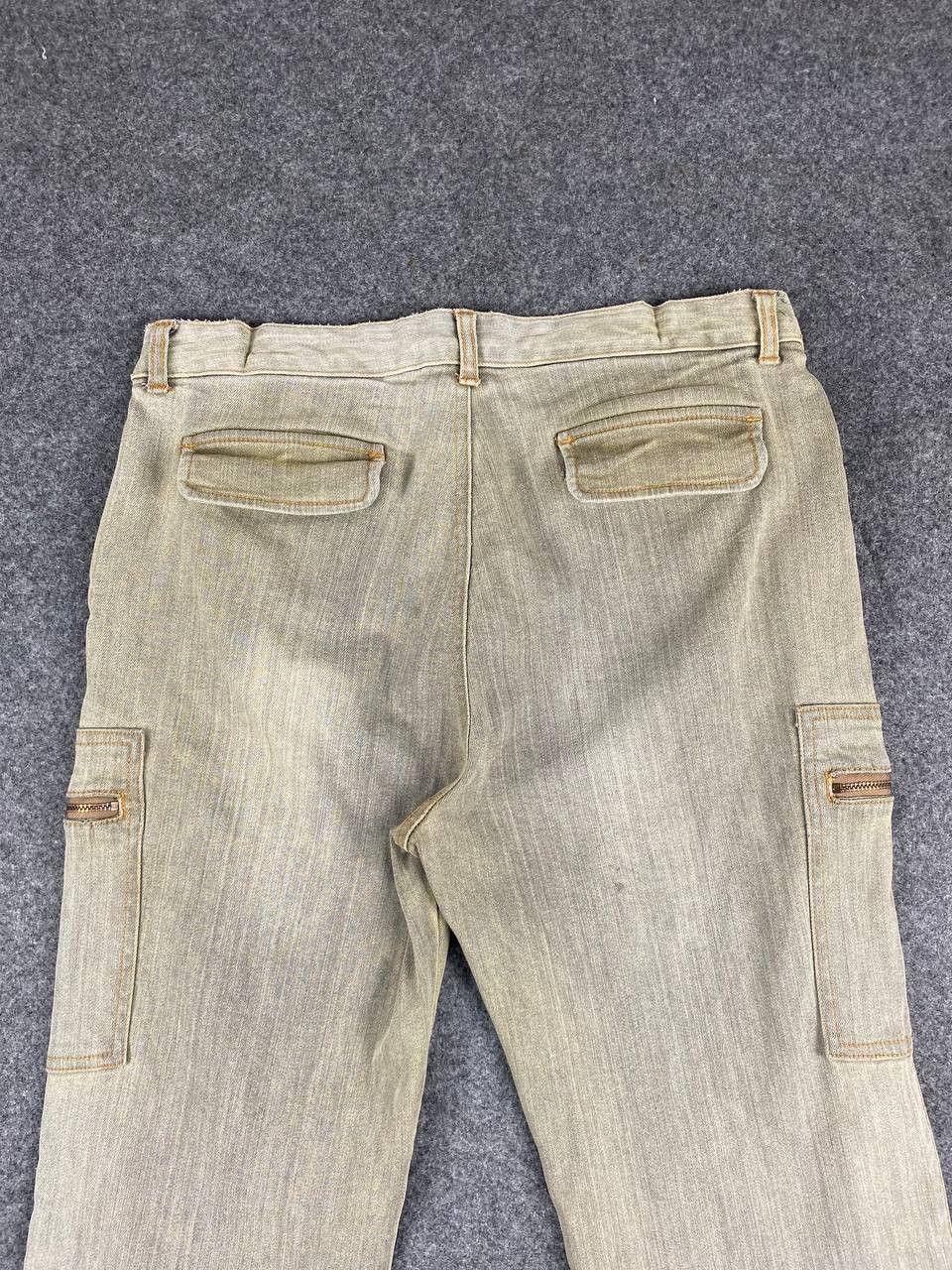 Japanese Brand vintage japanese brands cargo flare bootcut denim Size US 31 - 3 Thumbnail
