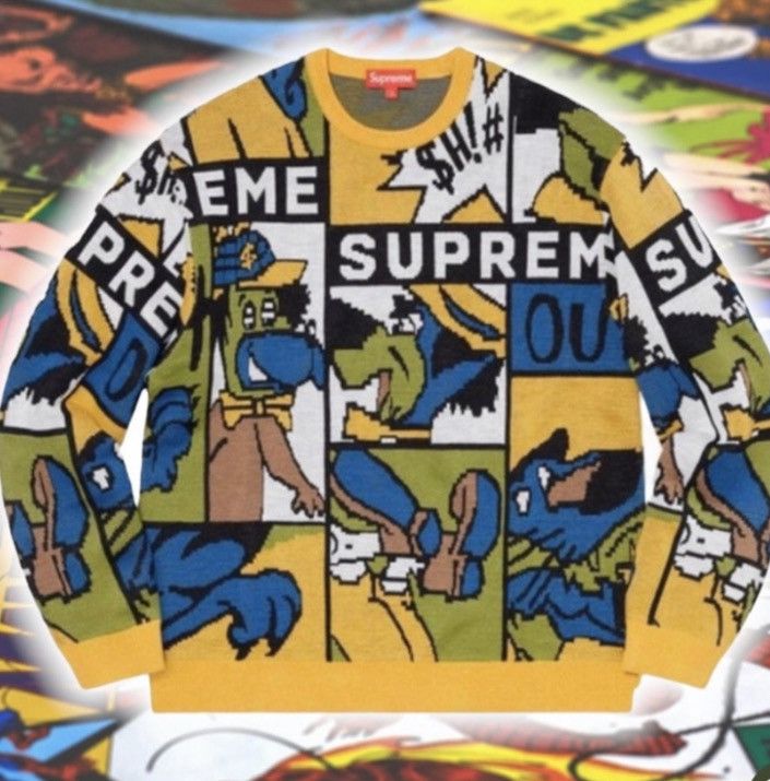 Cartoon Network × Supreme 🆕 Supreme®/ Cartoon Sweater 🦁 Size US M / EU 48-50 / 2 - 1 Thumbnail