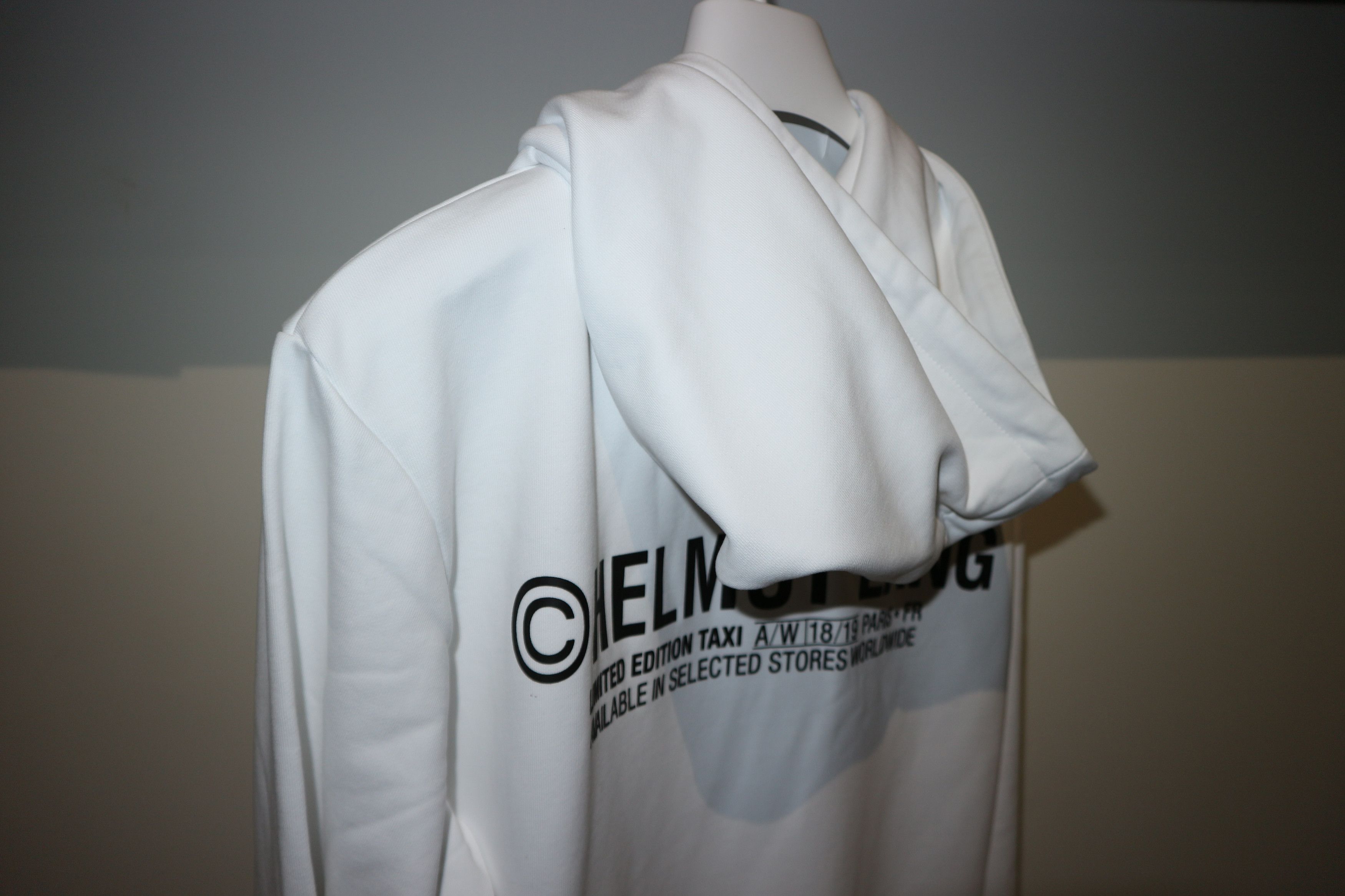 Pre-owned Helmut Lang "taxi" Limited Edition Hoodie In White