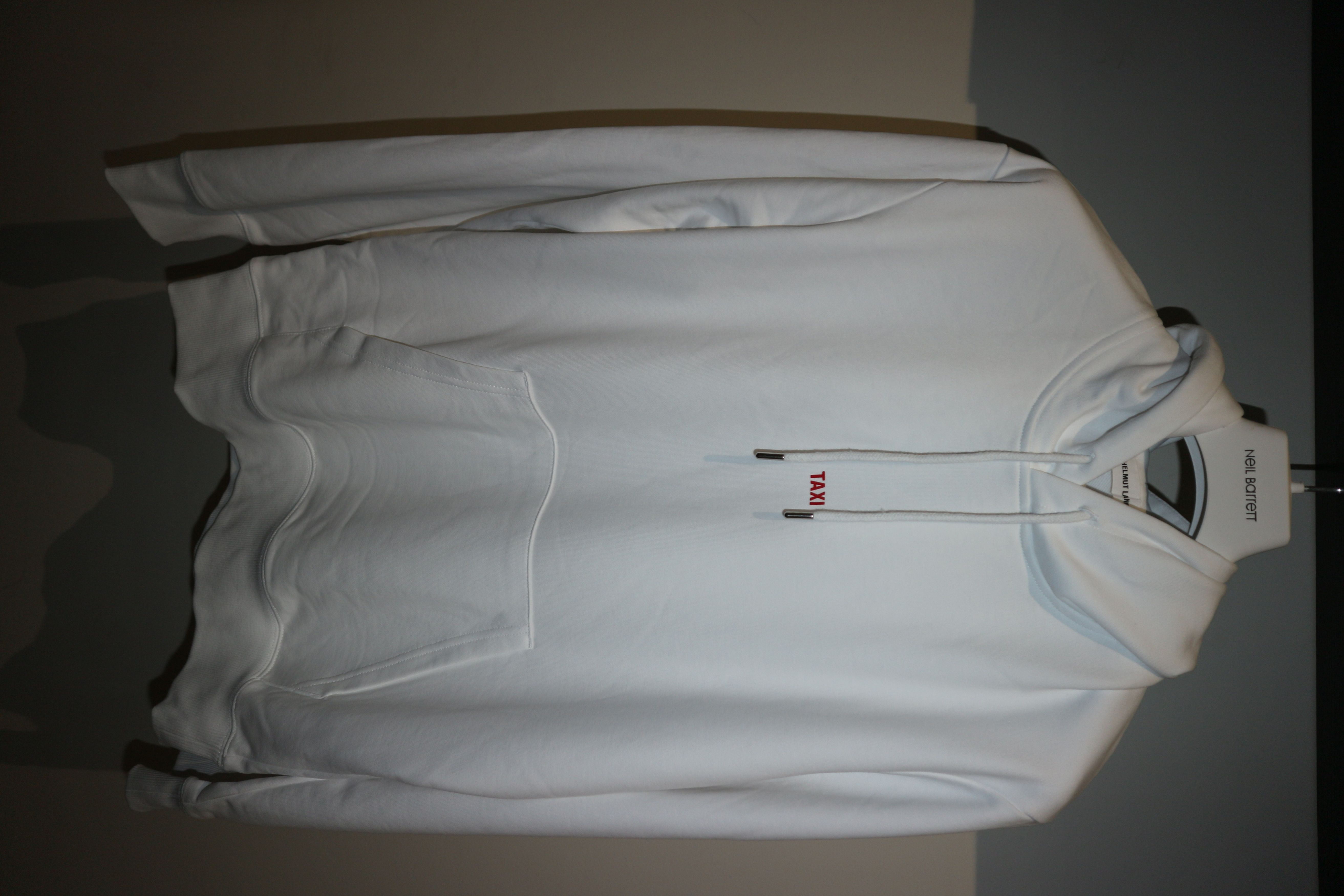 image of Helmut Lang "taxi" Limited Edition Hoodie in White, Men's (Size Large)