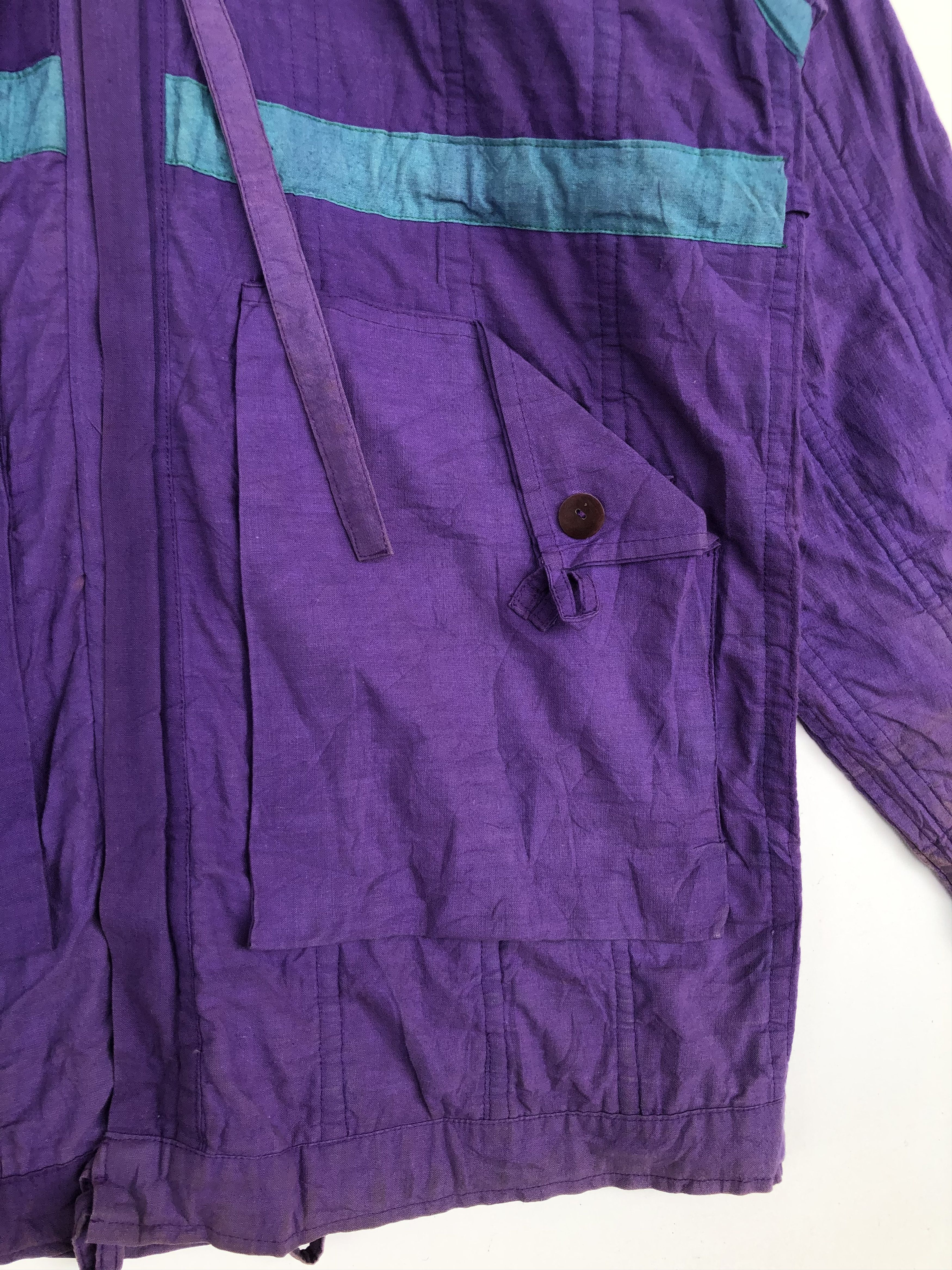 Japanese Brand × Vintage RARE VINTAGE CROSS PATTERN REVERSIBLE JACKET Size US L / EU 52-54 / 3 - 17 Thumbnail