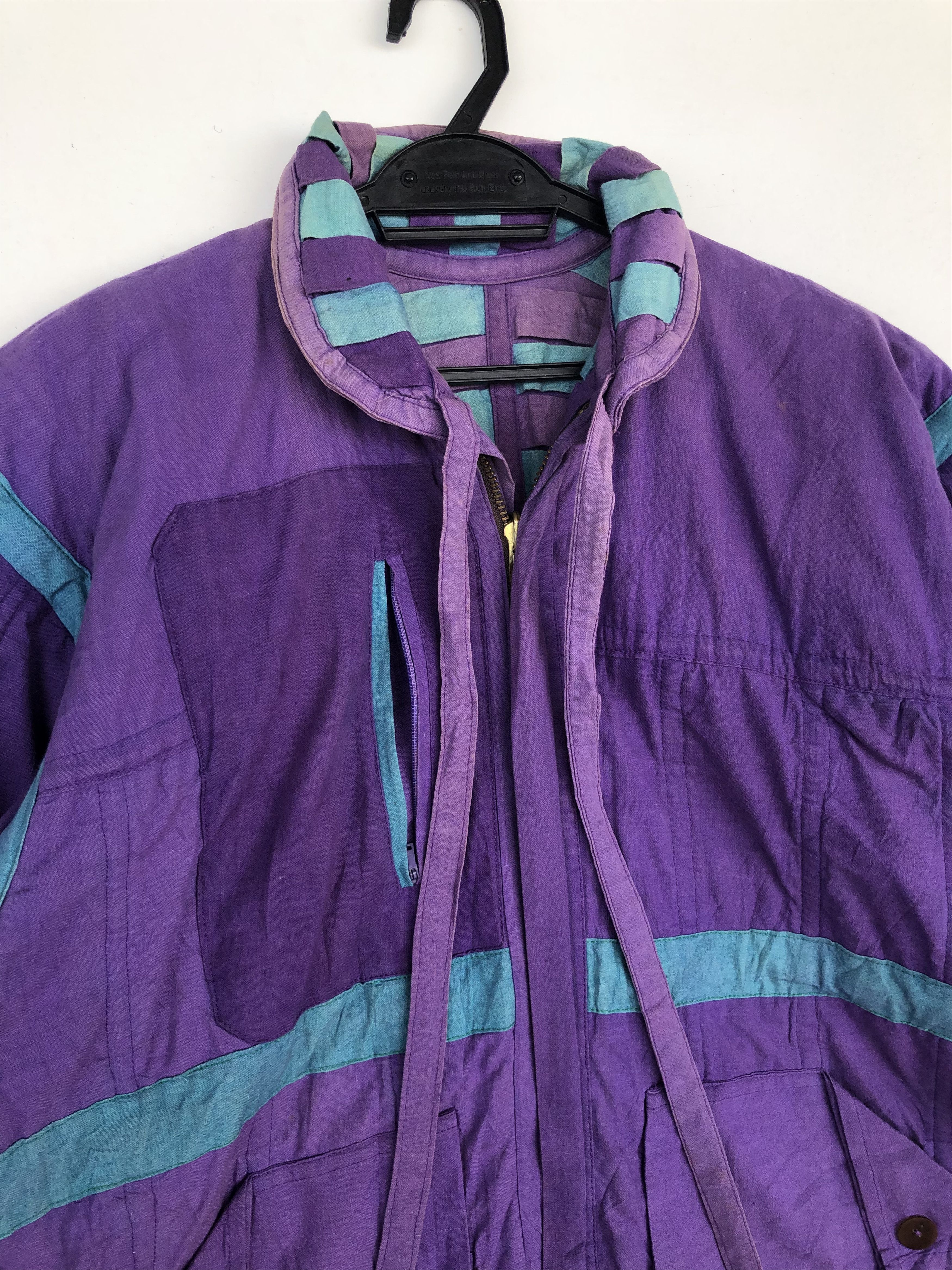 Japanese Brand × Vintage RARE VINTAGE CROSS PATTERN REVERSIBLE JACKET Size US L / EU 52-54 / 3 - 19 Thumbnail