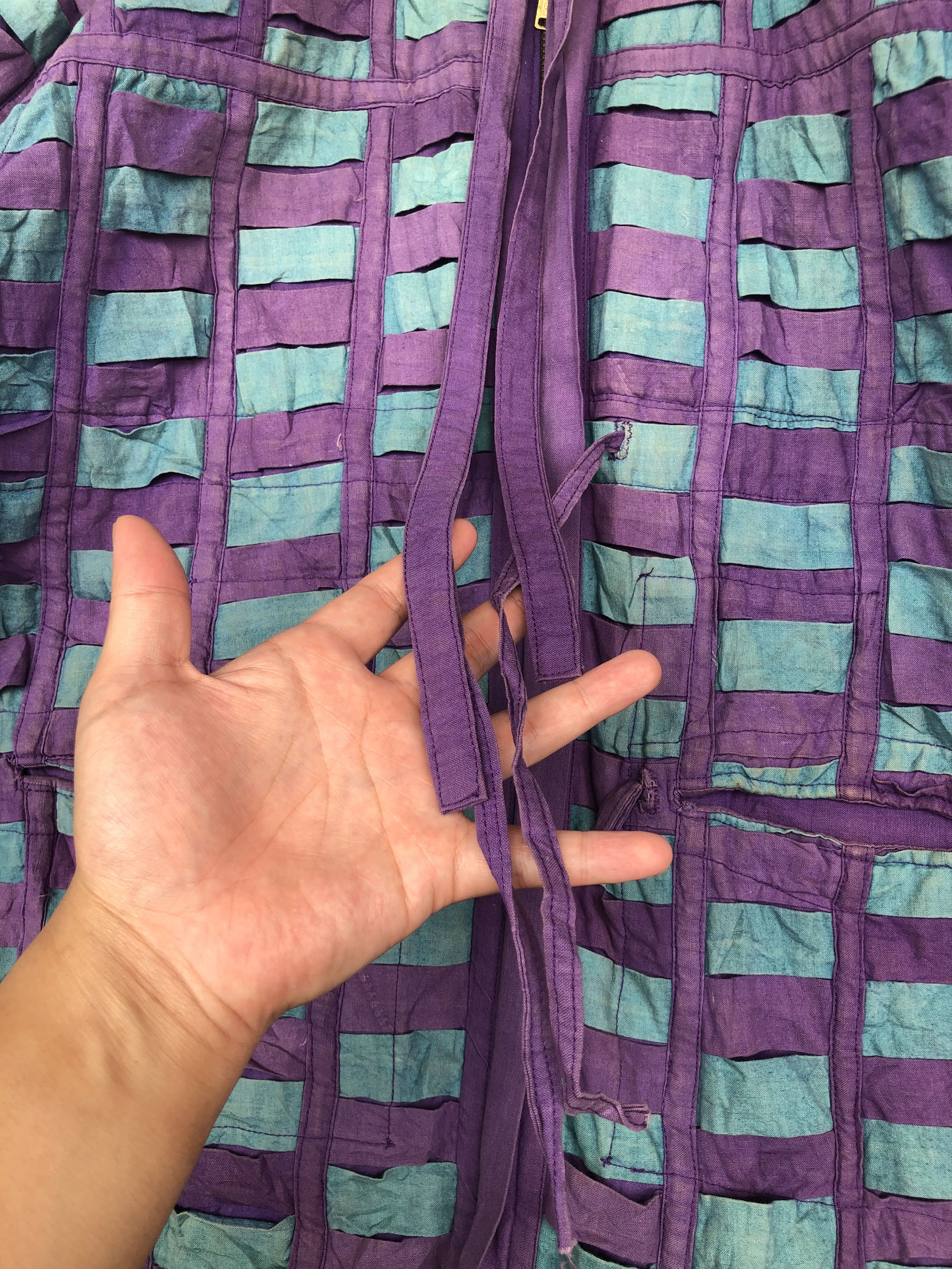 Japanese Brand × Vintage RARE VINTAGE CROSS PATTERN REVERSIBLE JACKET Size US L / EU 52-54 / 3 - 8 Thumbnail