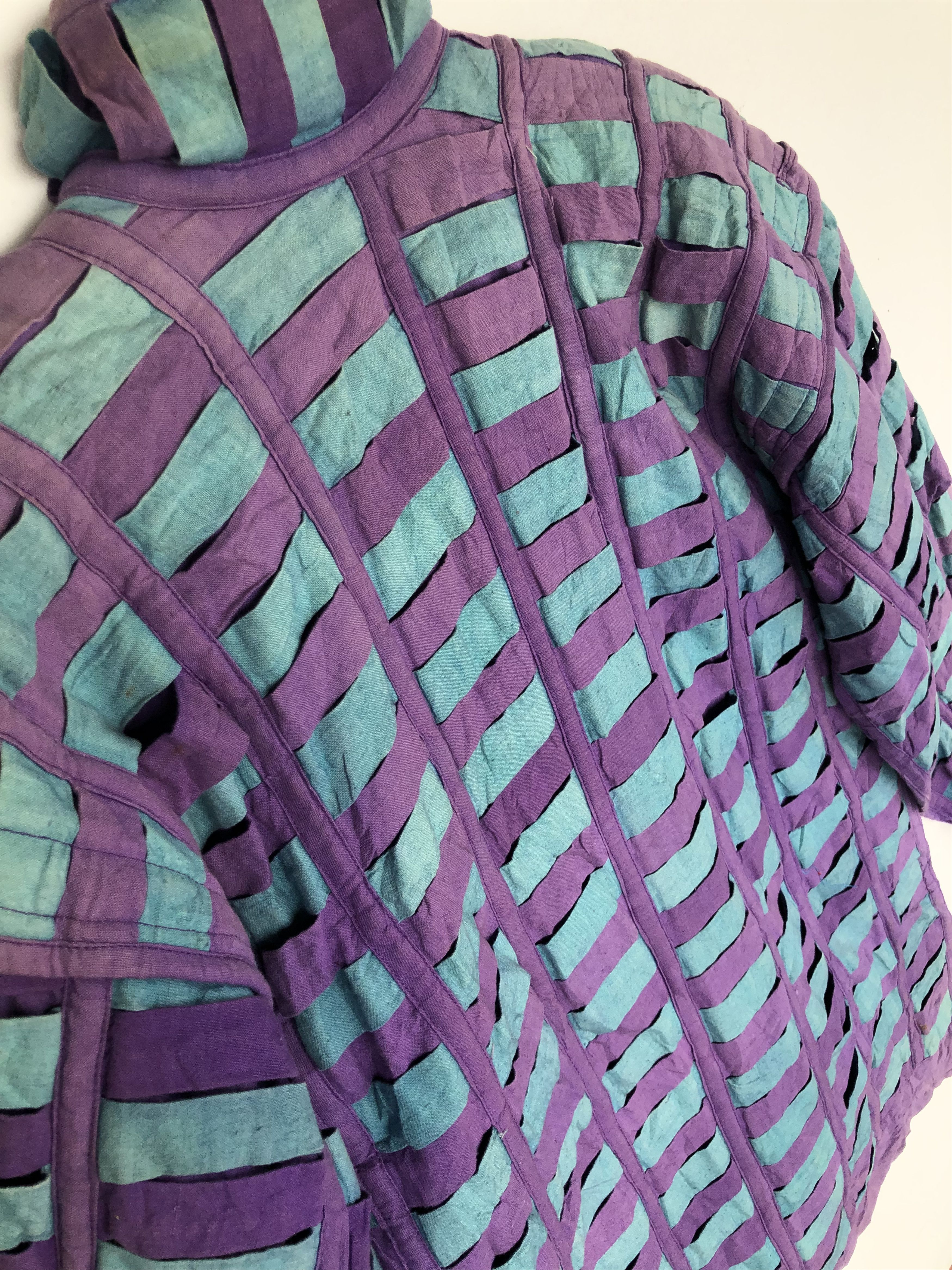 Japanese Brand × Vintage RARE VINTAGE CROSS PATTERN REVERSIBLE JACKET Size US L / EU 52-54 / 3 - 13 Thumbnail