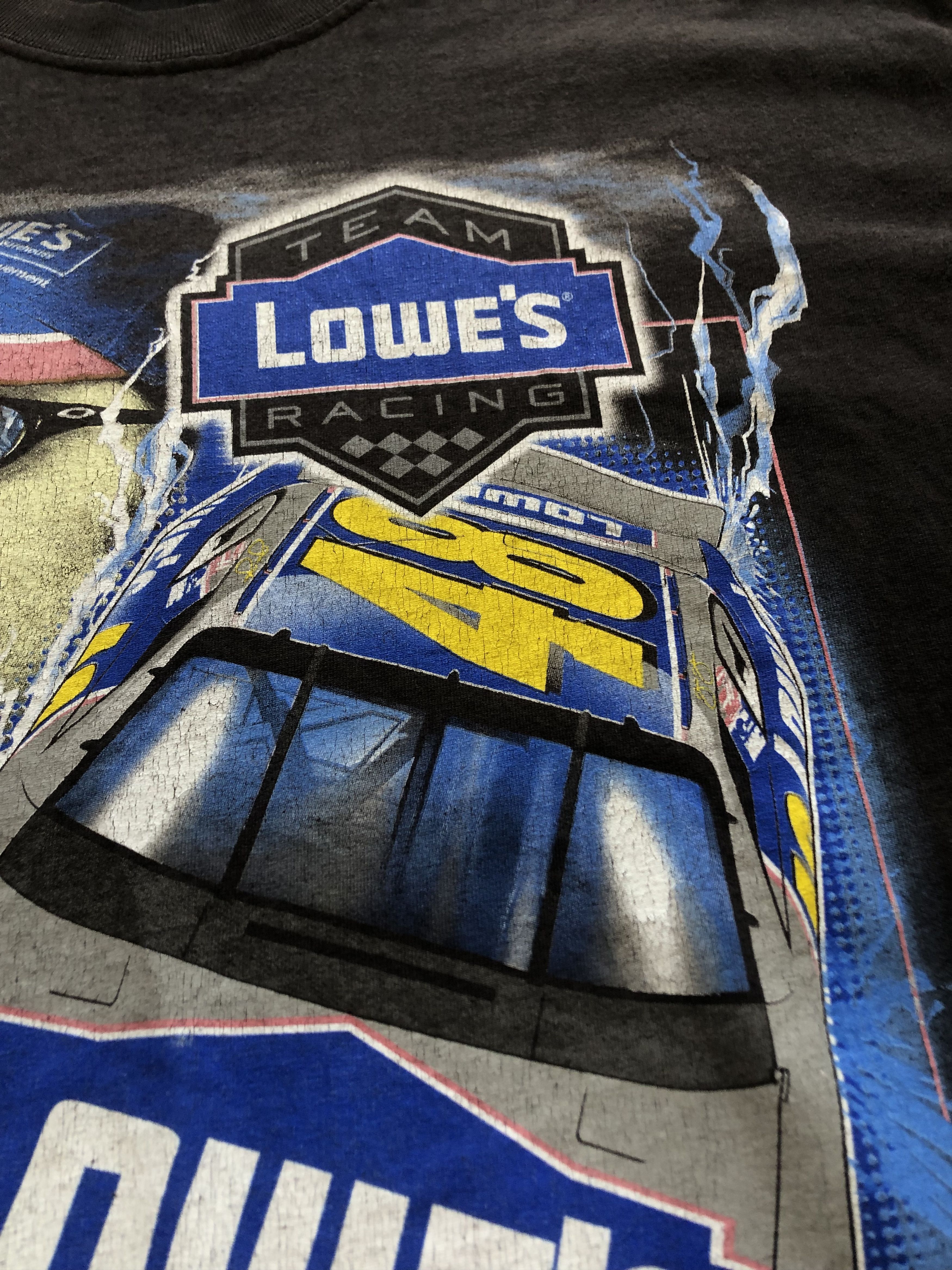 NASCAR × Vintage Jimmie Johnson Tee 48 Lowes Racing Team Blue hendrick Size US XL / EU 56 / 4 - 5 Thumbnail