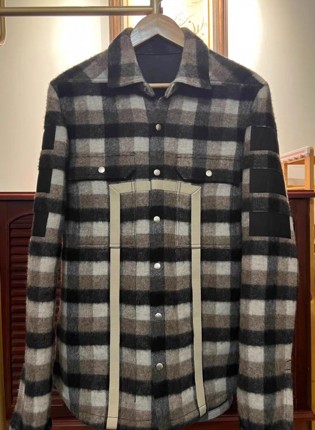 Rick Owens Rick Owens ro 19FW wool checked jacket Size US M / EU 48-50 / 2 - 1 Thumbnail