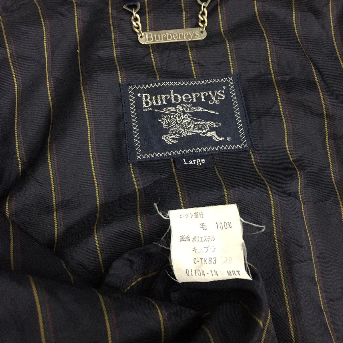 Burberry × Vintage Rare Vintage Burberrys Medium Logo Embroidery Jacket Size US L / EU 52-54 / 3 - 10 Thumbnail