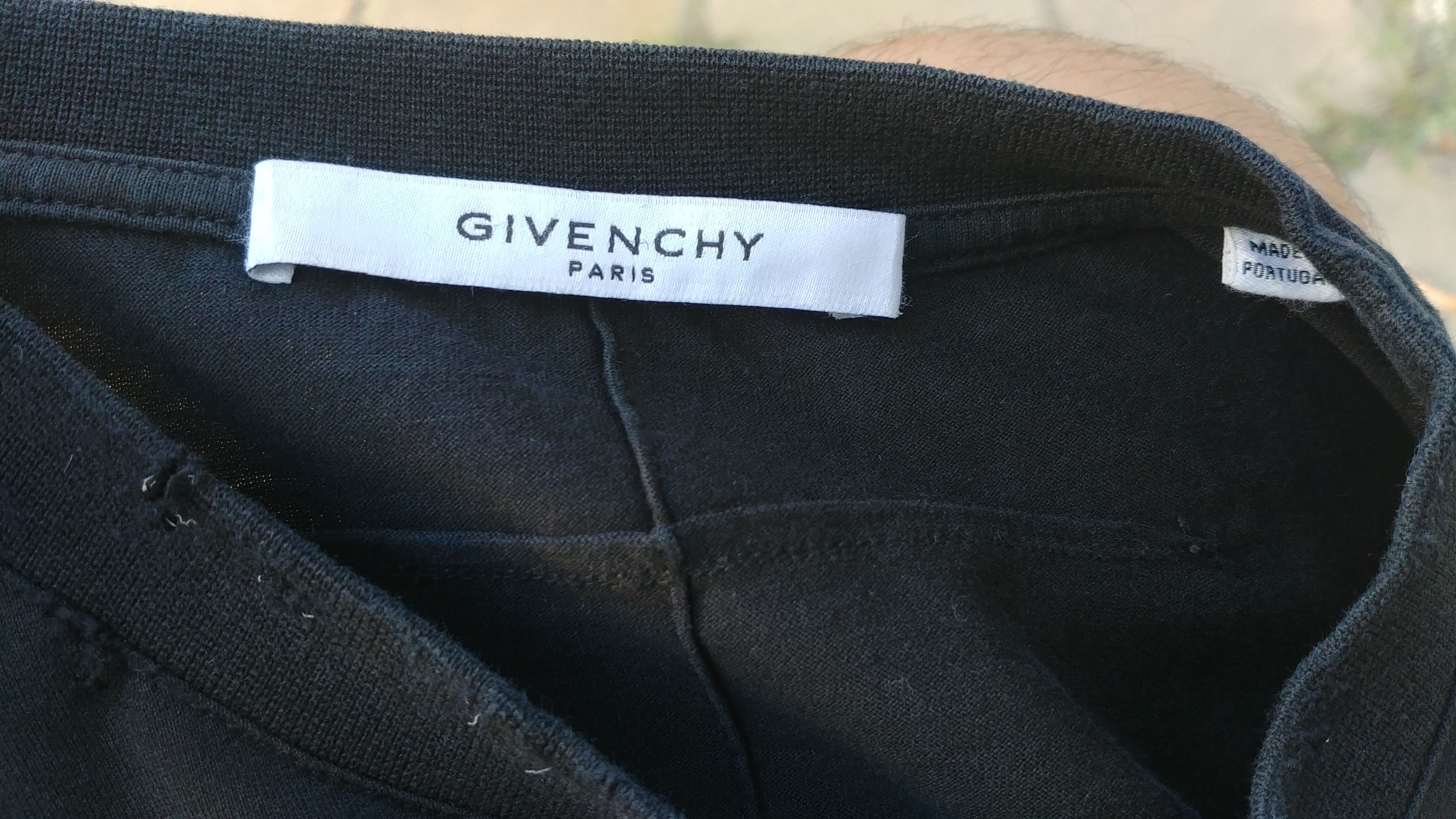 Givenchy Washed Destroyed Labels Madonna Rottweiler T-Shirt