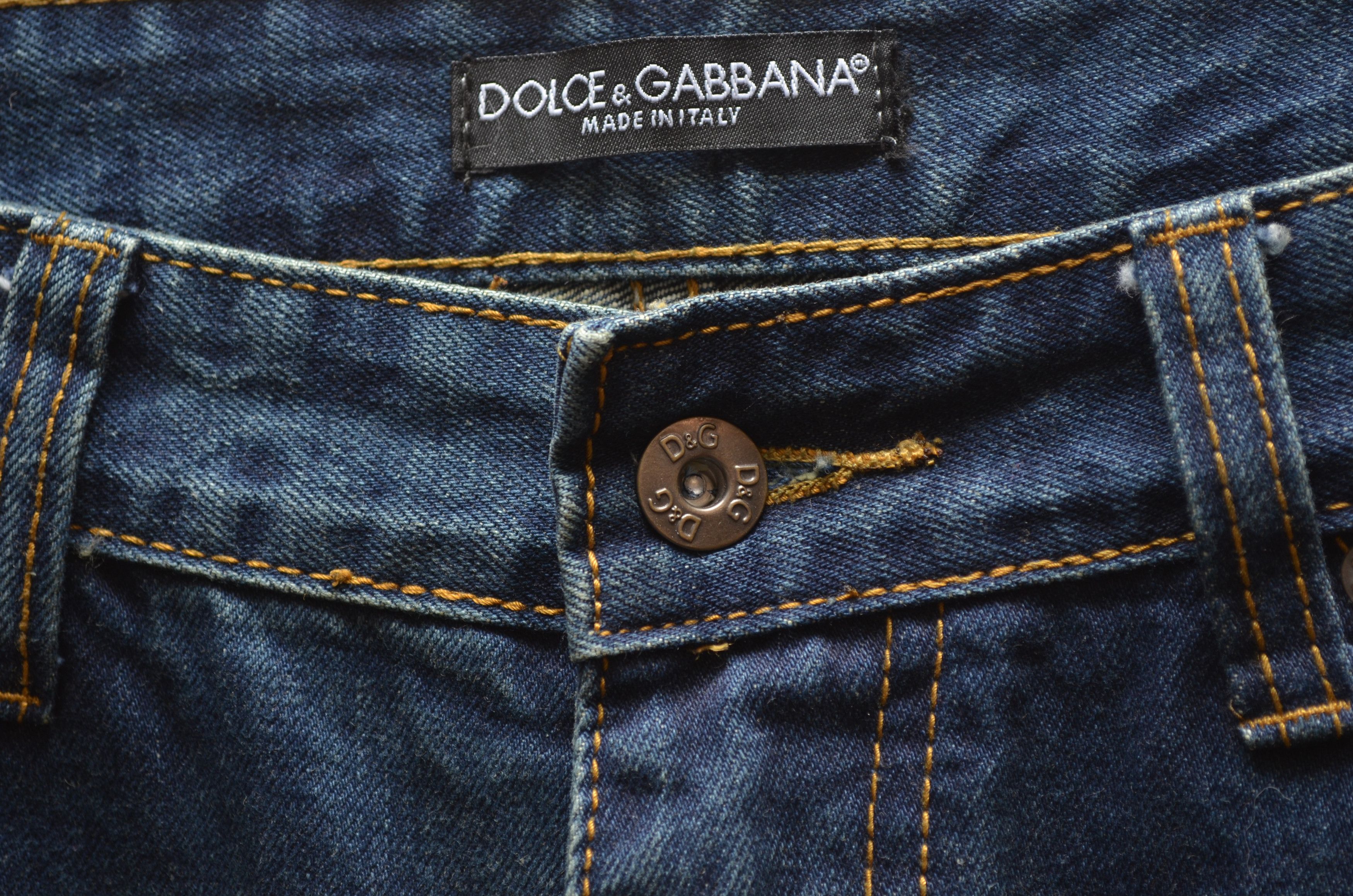 Dolce & Gabbana × Vintage Dolce & Gabbana Indigo Jeans Size W36 L34 RARE Vintage y2k Size US 36 / EU 52 - 4 Thumbnail