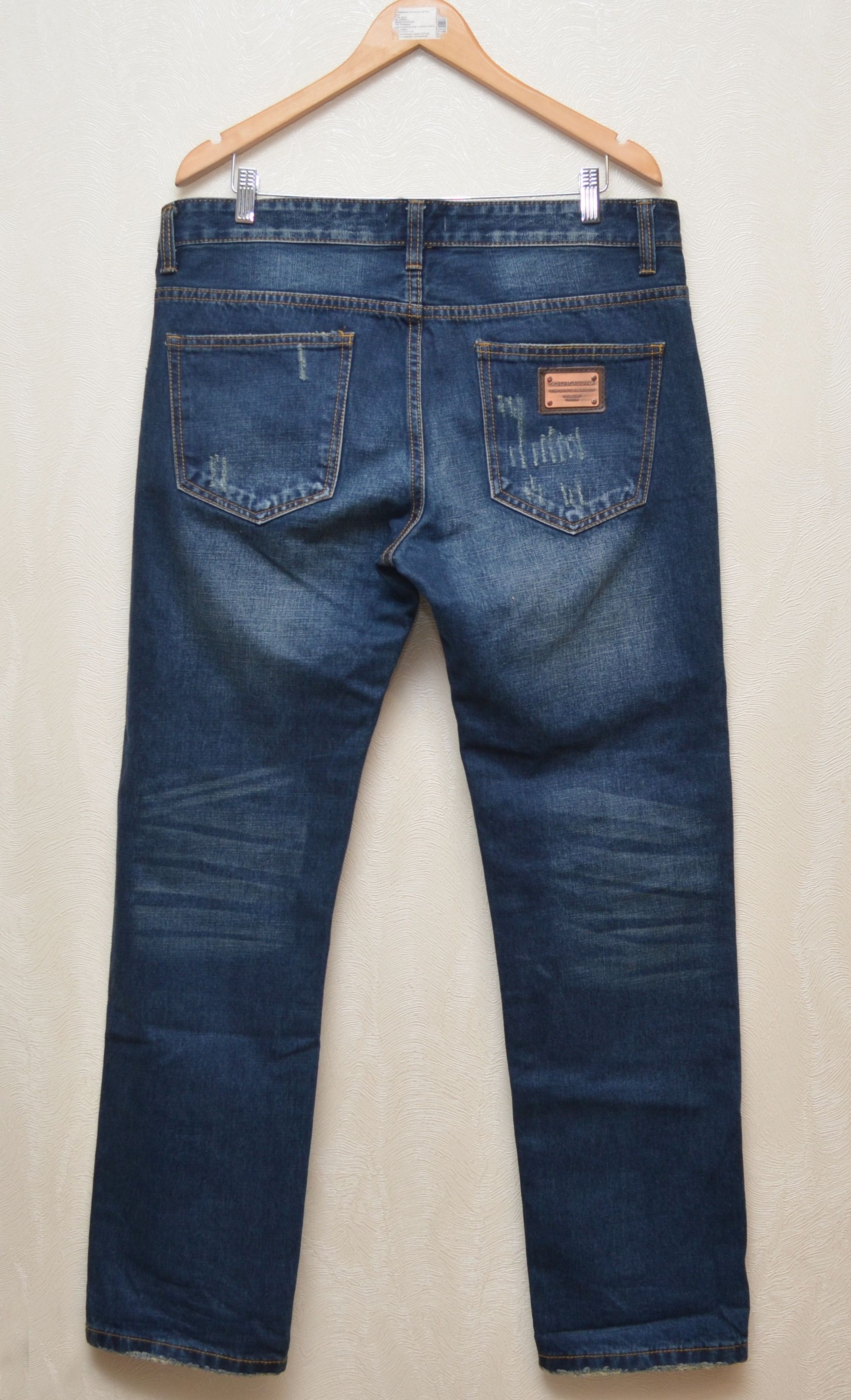 Dolce & Gabbana × Vintage Dolce & Gabbana Indigo Jeans Size W36 L34 RARE Vintage y2k Size US 36 / EU 52 - 7 Thumbnail