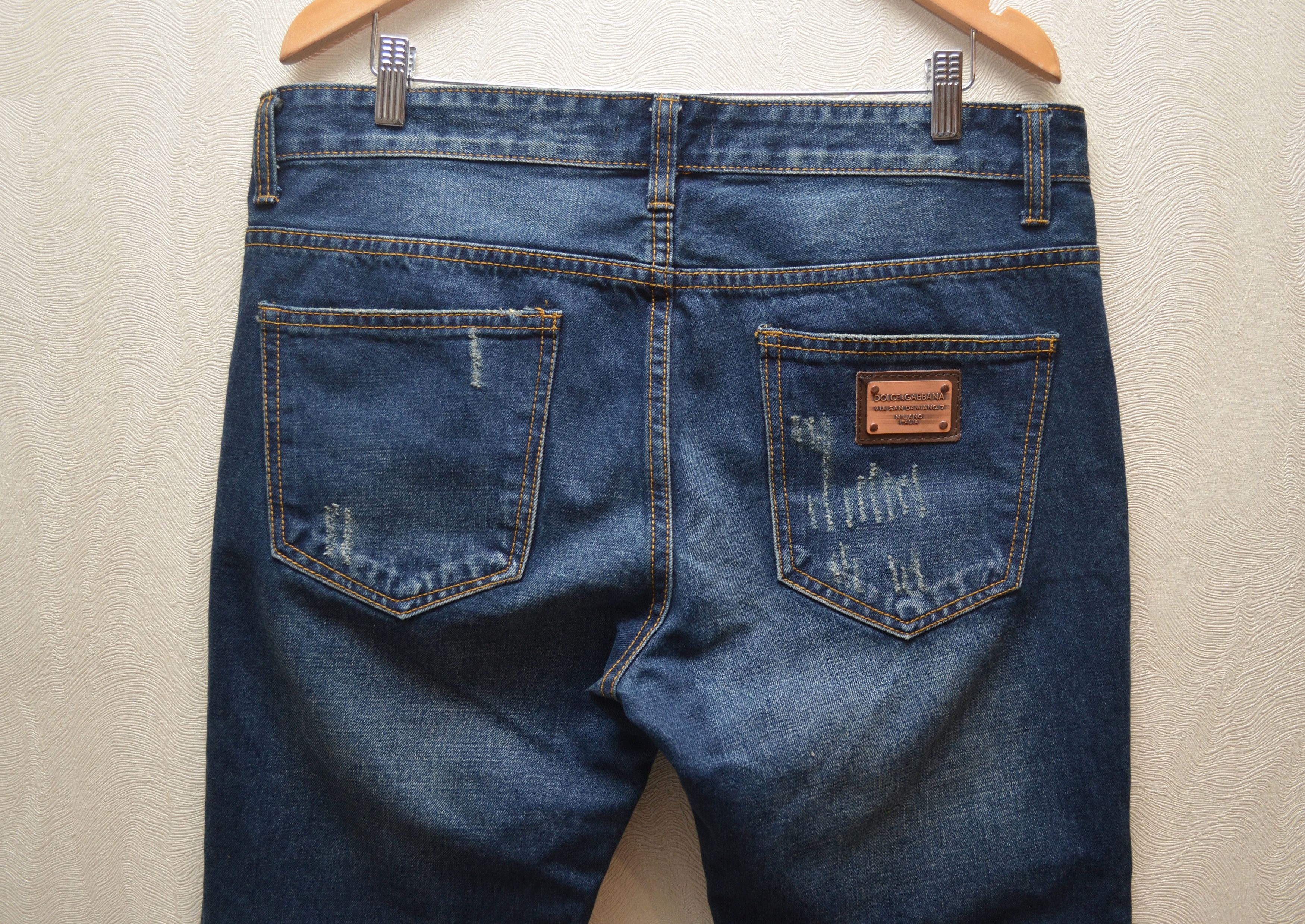 Dolce & Gabbana × Vintage Dolce & Gabbana Indigo Jeans Size W36 L34 RARE Vintage y2k Size US 36 / EU 52 - 8 Thumbnail