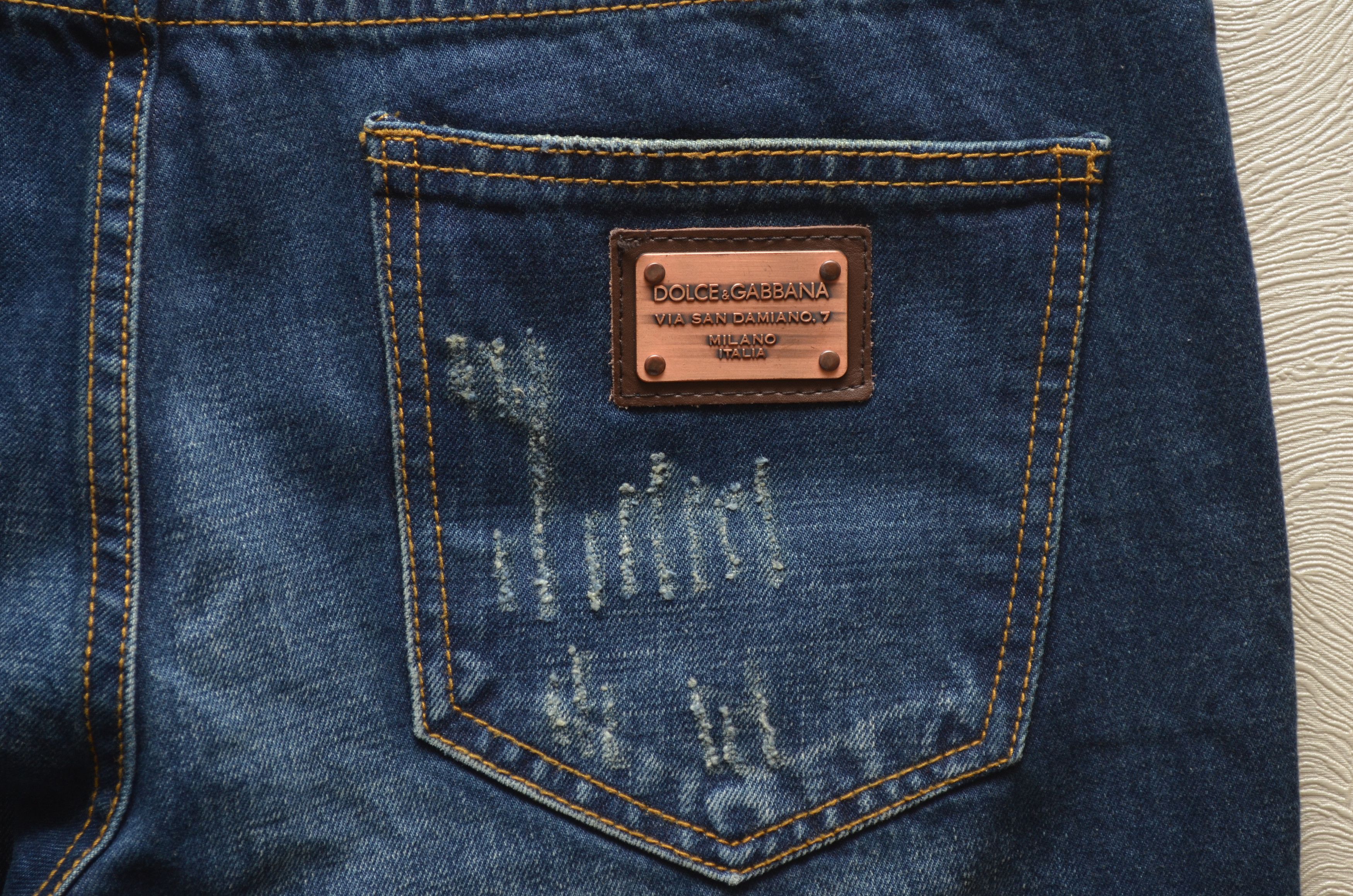 Dolce & Gabbana × Vintage Dolce & Gabbana Indigo Jeans Size W36 L34 RARE Vintage y2k Size US 36 / EU 52 - 9 Thumbnail