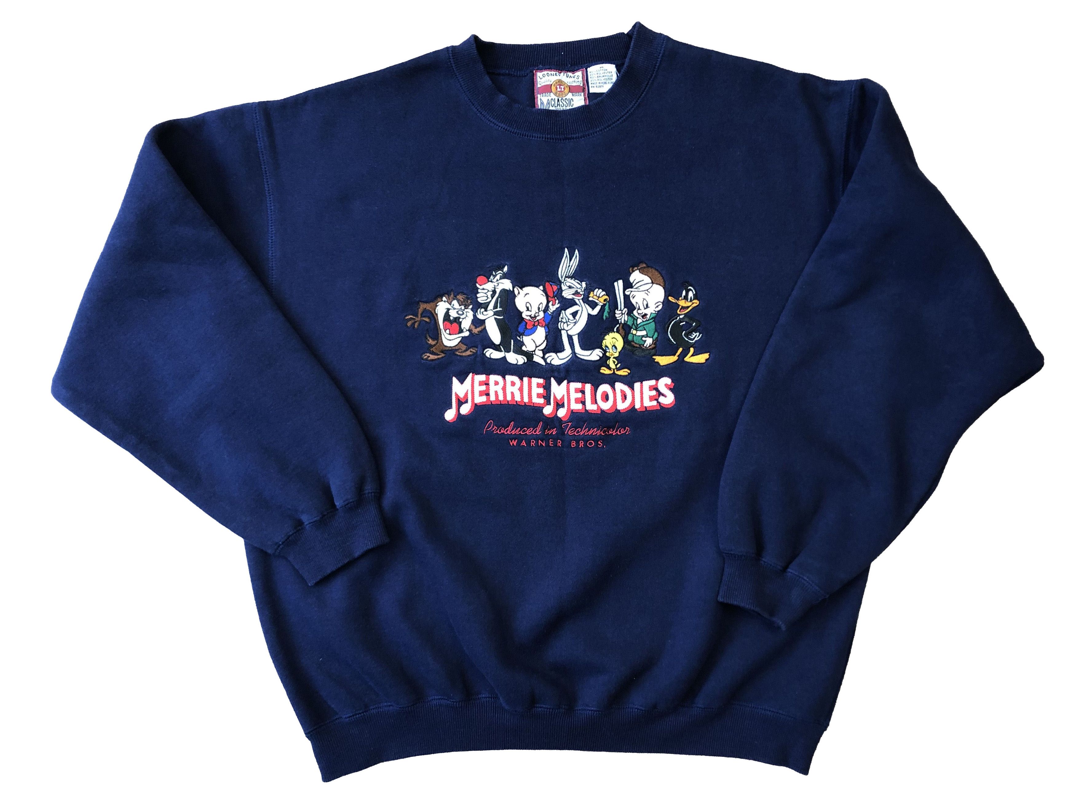 Cartoon Network × Vintage × Warner Bros Vintage 90's Warner Bros Merrie Melodies Sweatshirt y2k hype Size US M / EU 48-50 / 2 - 1 Thumbnail