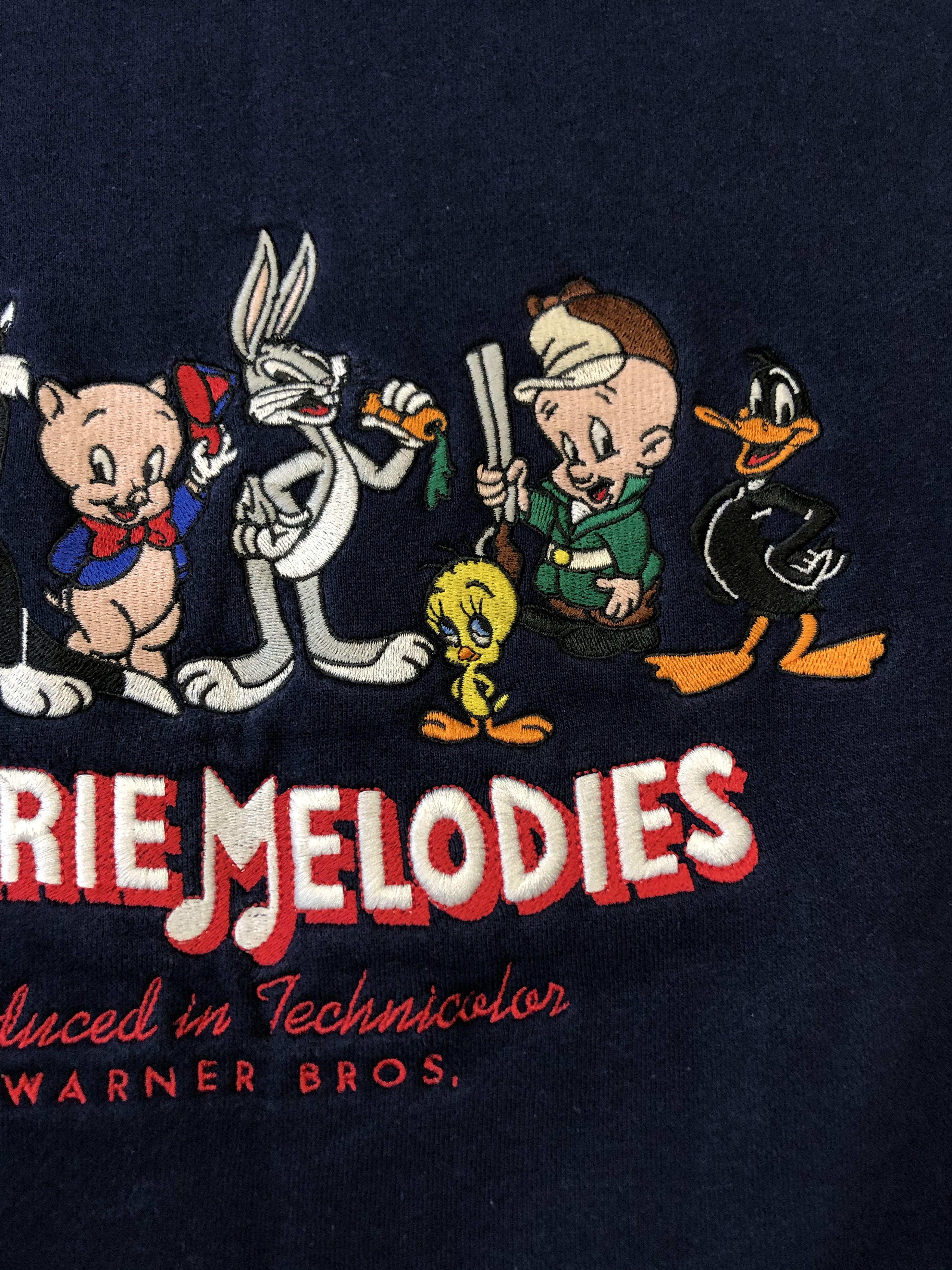 Cartoon Network × Vintage × Warner Bros Vintage 90's Warner Bros Merrie Melodies Sweatshirt y2k hype Size US M / EU 48-50 / 2 - 4 Thumbnail