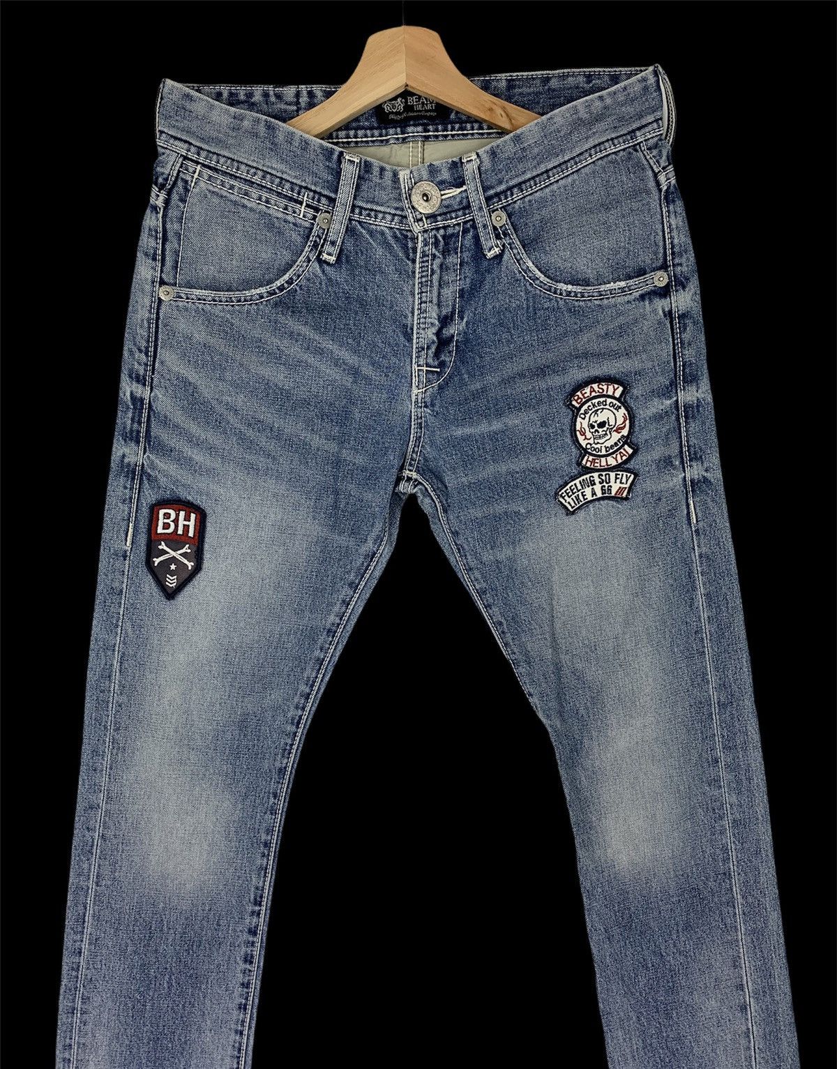 Beams Plus × Japanese Brand Beams Heart Denim Patches Bondage Pant Size US 32 / EU 48 - 2 Thumbnail
