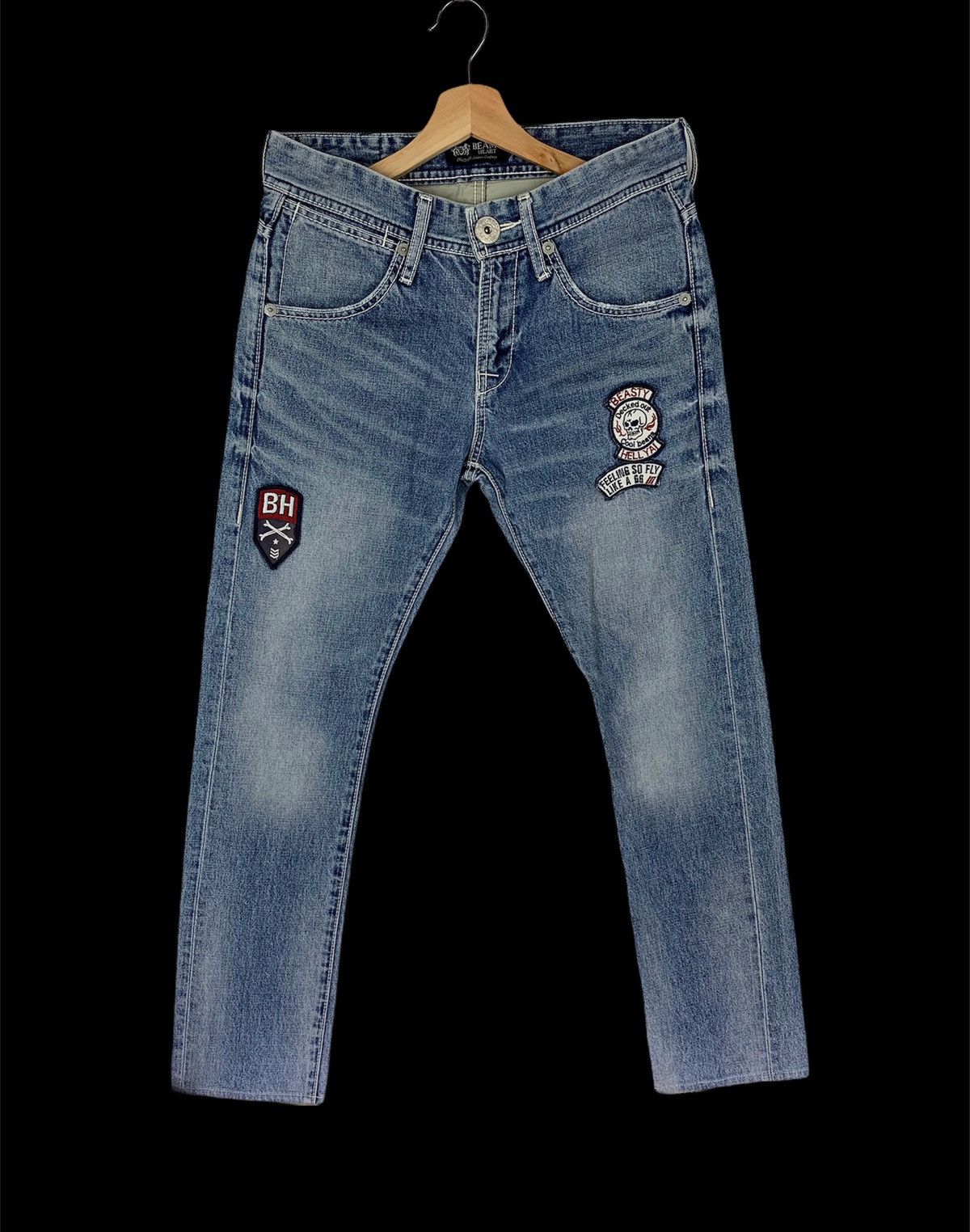 Beams Plus × Japanese Brand Beams Heart Denim Patches Bondage Pant Size US 32 / EU 48 - 1 Thumbnail