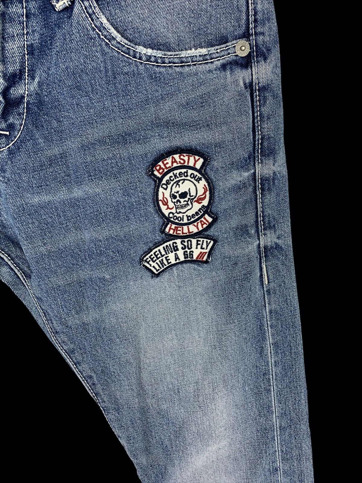 Beams Plus × Japanese Brand Beams Heart Denim Patches Bondage Pant Size US 32 / EU 48 - 3 Thumbnail