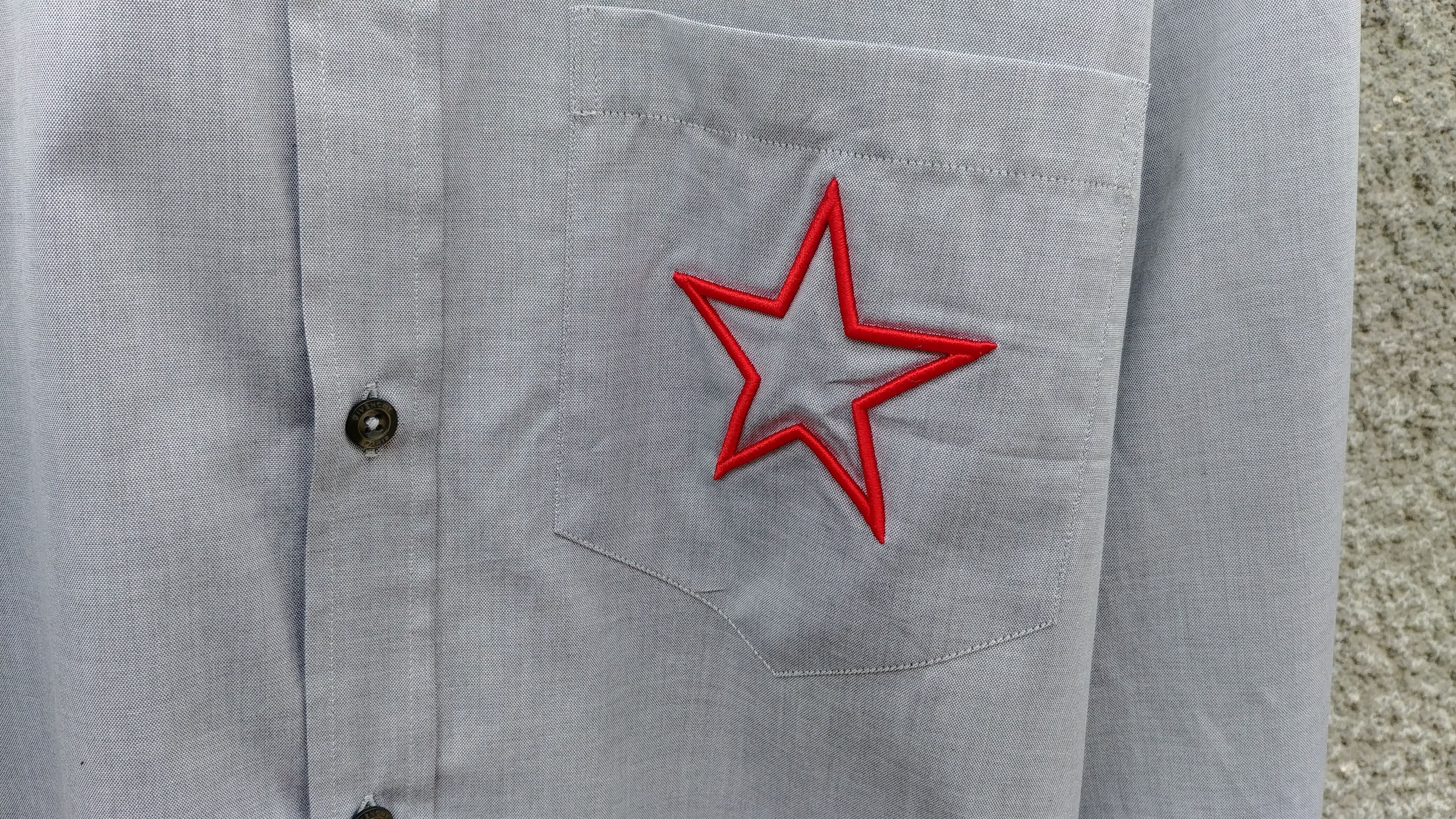 Givenchy $535 Givenchy Star Embroidered Rottweiler Shark Men's Shirt Size US M / EU 48-50 / 2 - 9 Thumbnail