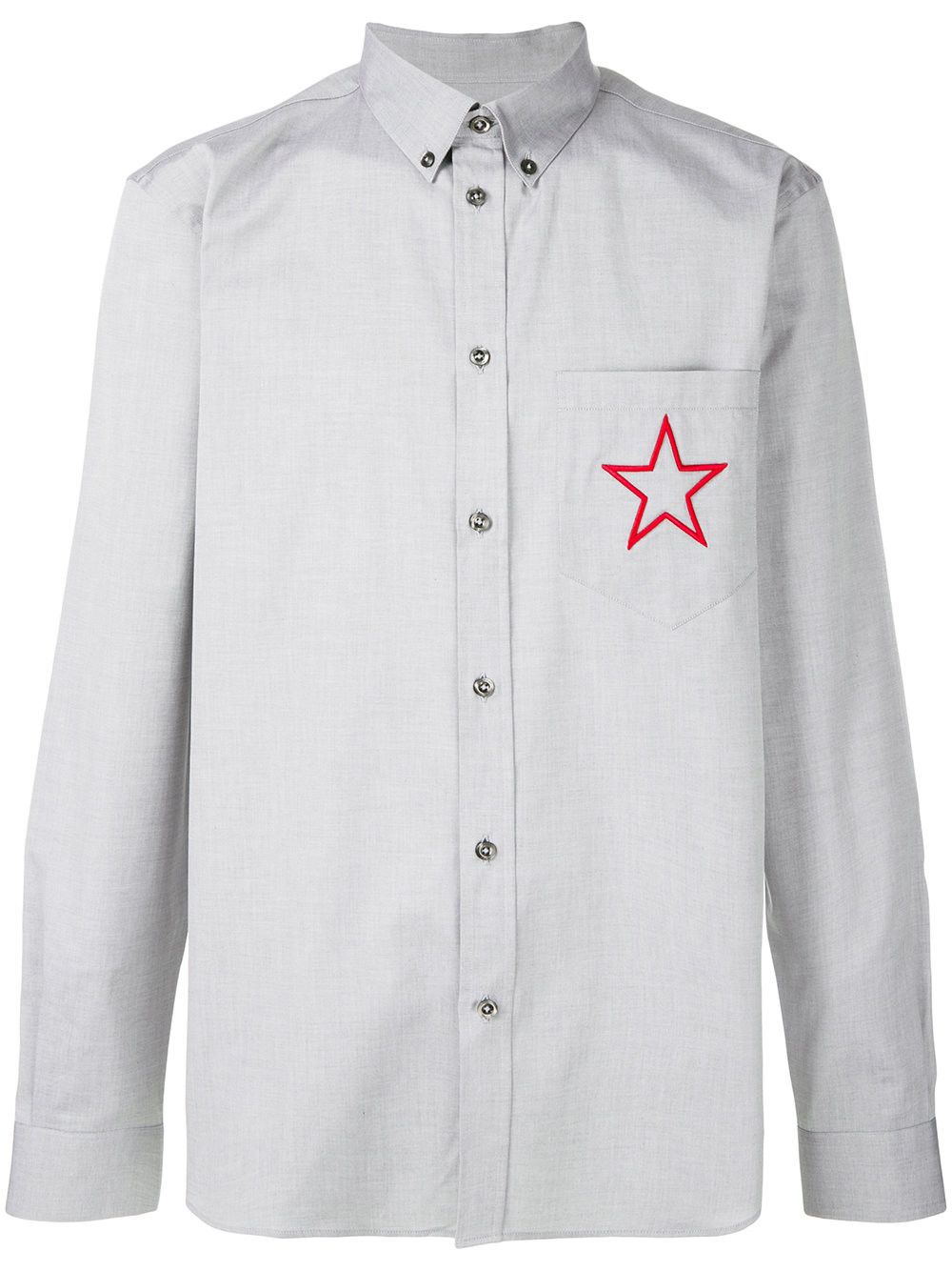 Givenchy $535 Givenchy Star Embroidered Rottweiler Shark Men's Shirt Size US M / EU 48-50 / 2 - 2 Thumbnail
