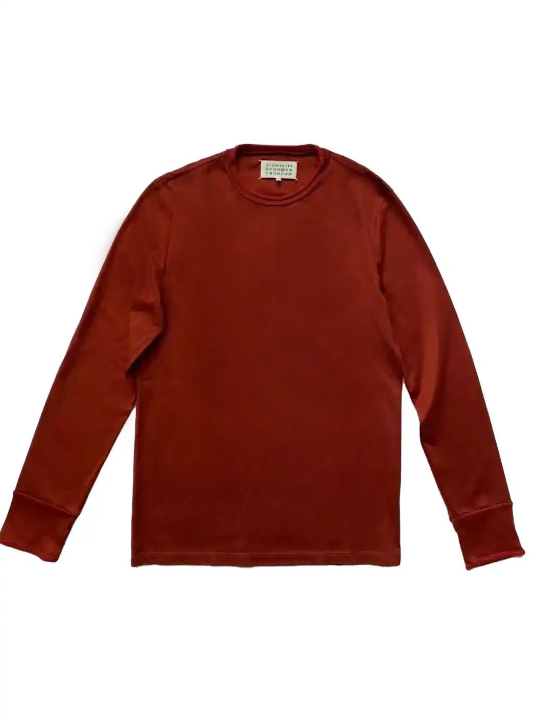 Maison Margiela ⚡️QUICK SALE⚡️Maison Margiela Red Burgundy Crewneck Sweater Size US S / EU 44-46 / 1 - 1 Thumbnail