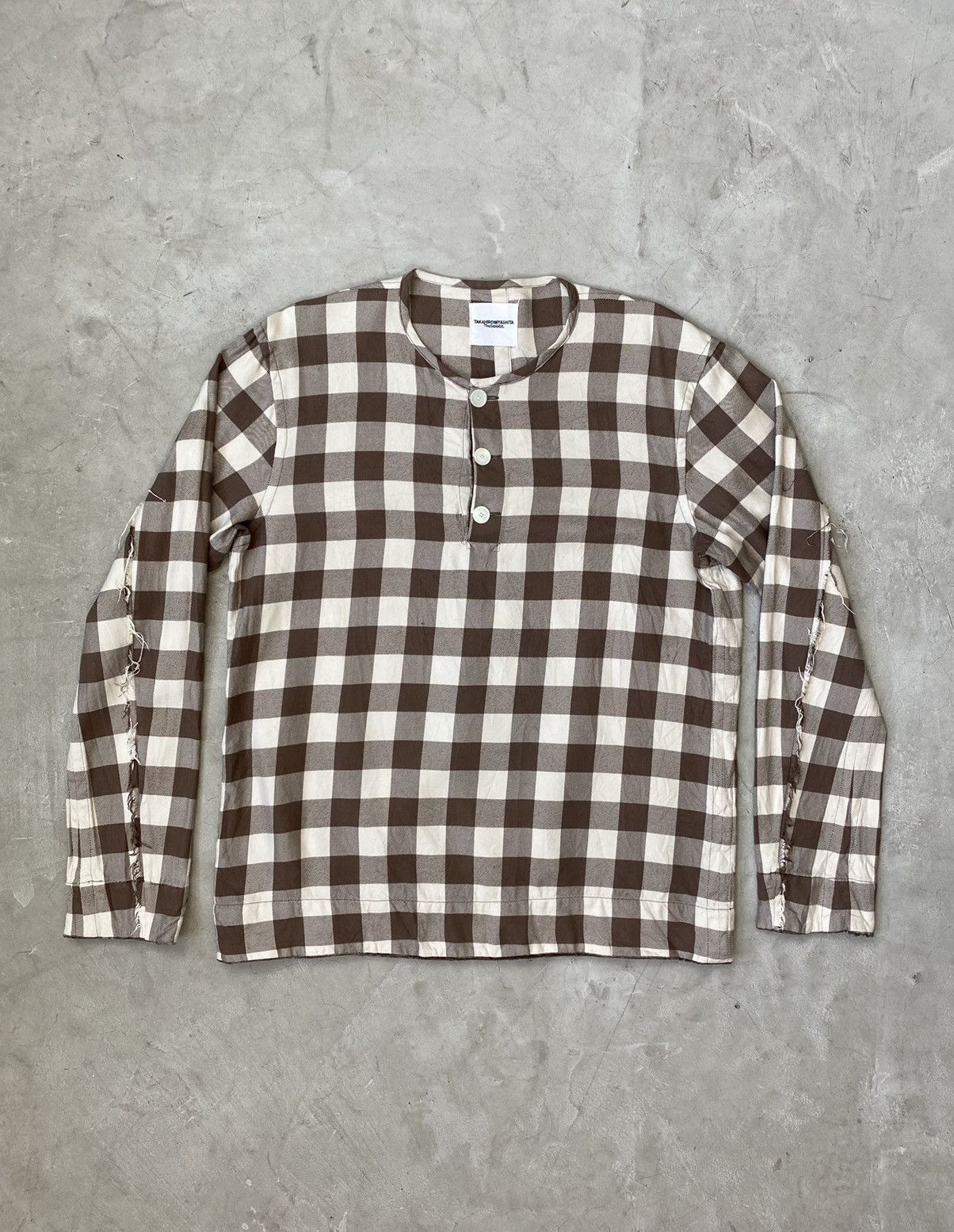 Takahiromiyashita The Soloist. Soloist Raw Edge & Velvet Pullover Top Size US M / EU 48-50 / 2 - 1 Thumbnail