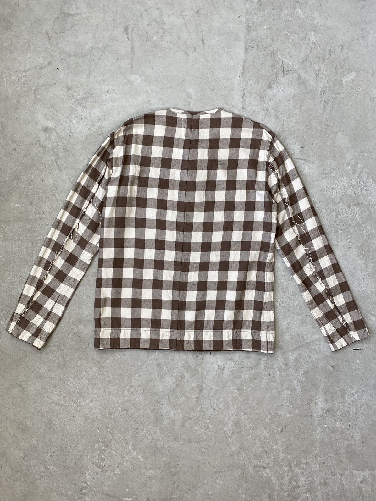 Takahiromiyashita The Soloist. Soloist Raw Edge & Velvet Pullover Top Size US M / EU 48-50 / 2 - 11 Thumbnail