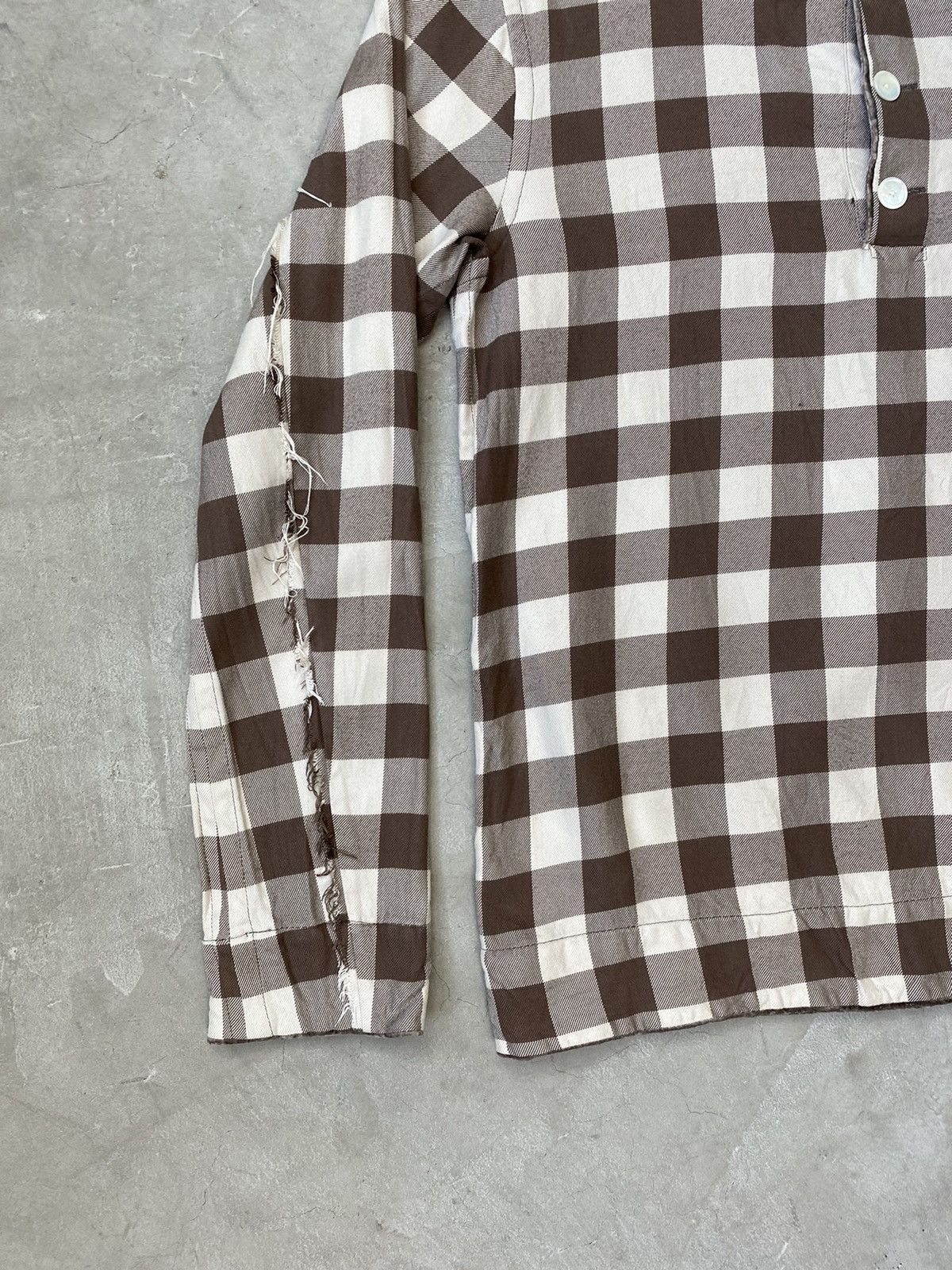 Takahiromiyashita The Soloist. Soloist Raw Edge & Velvet Pullover Top Size US M / EU 48-50 / 2 - 2 Thumbnail