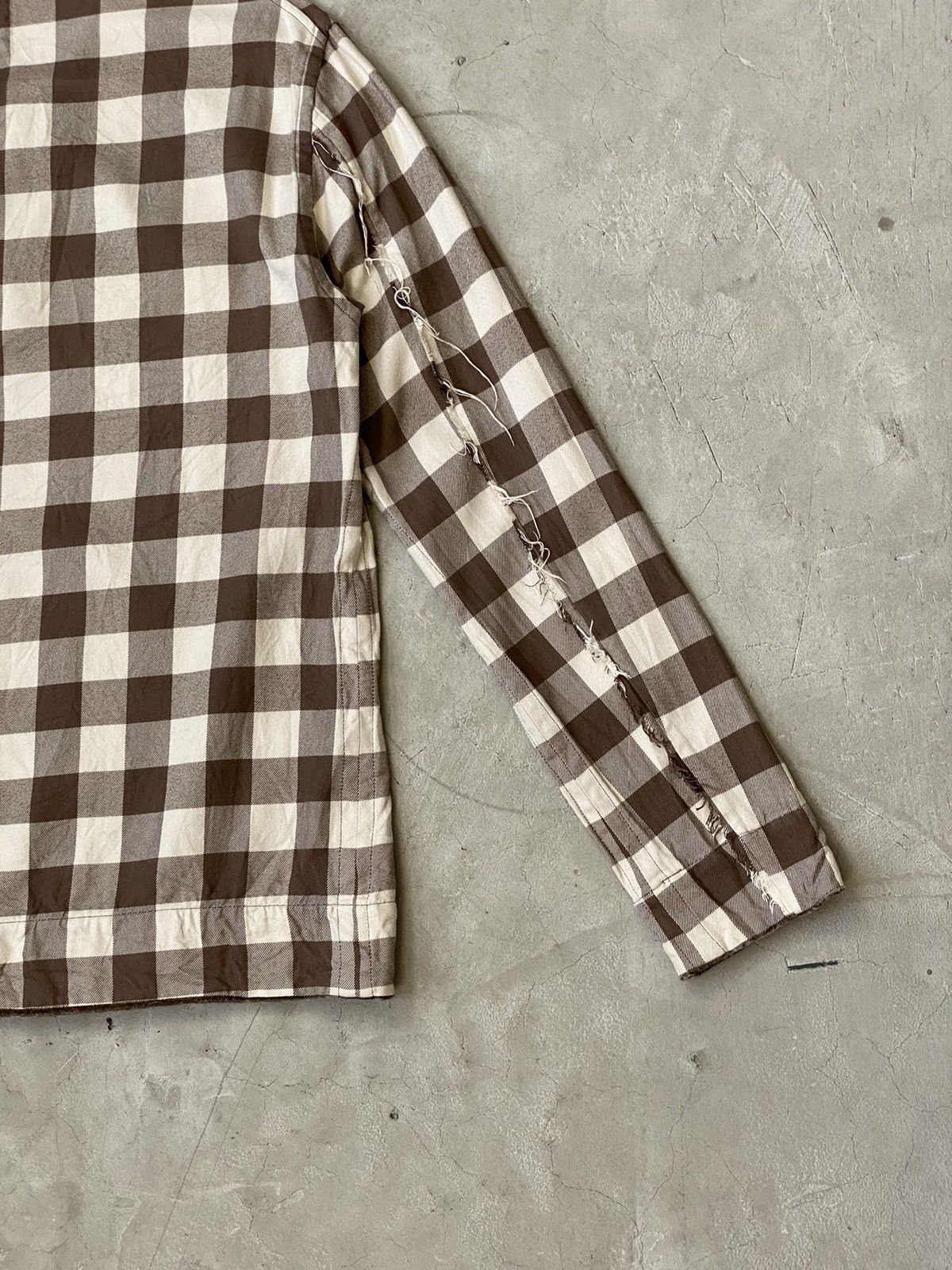 Takahiromiyashita The Soloist. Soloist Raw Edge & Velvet Pullover Top Size US M / EU 48-50 / 2 - 12 Thumbnail