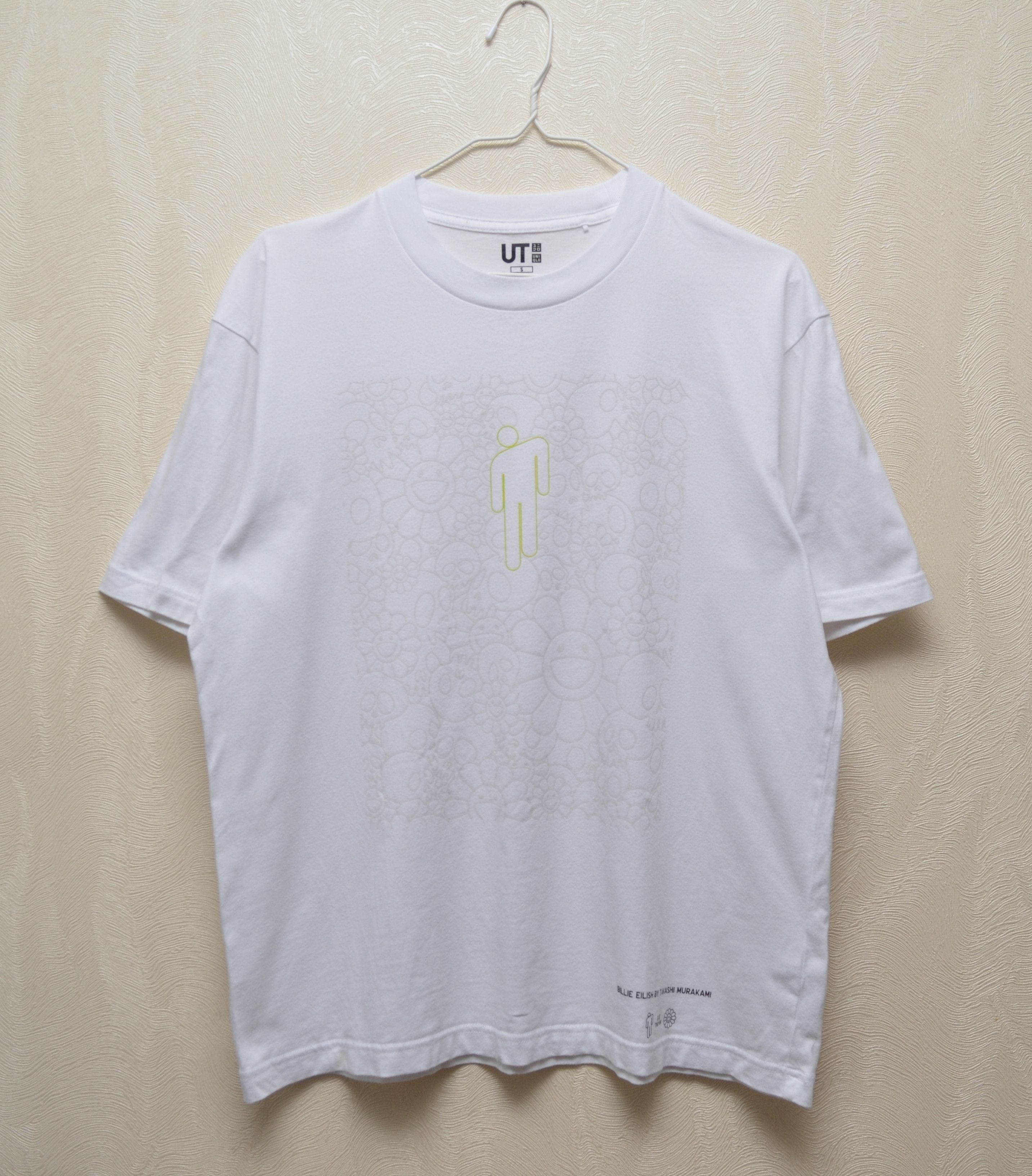 Billie Eilish × Takashi Murakami × Uniqlo Uniqlo Takashi Murakami White Logo T Shirt Size US S / EU 44-46 / 1 - 1 Thumbnail